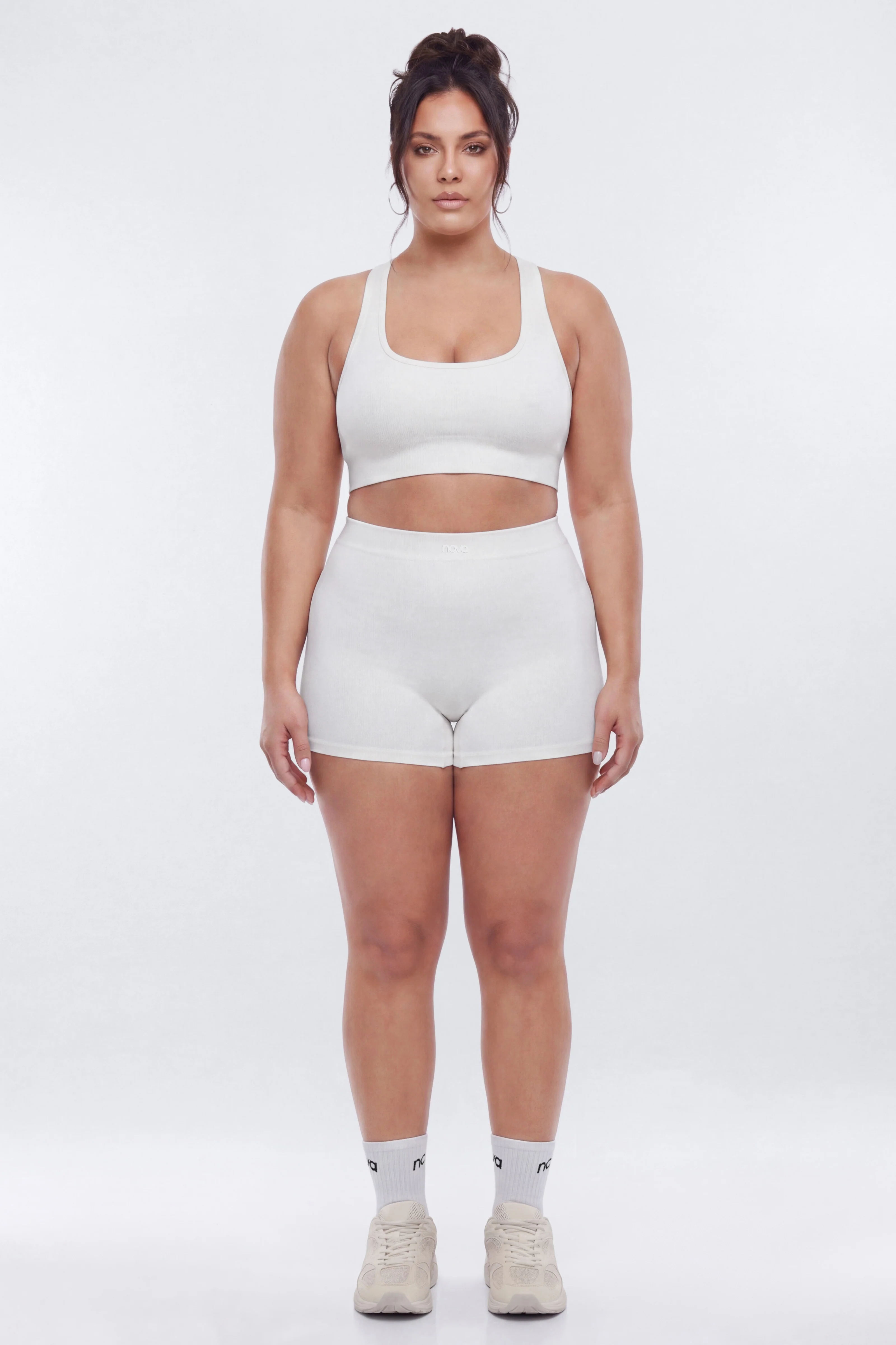 CottonFlex™ Sports Bra Top - White - Image 7