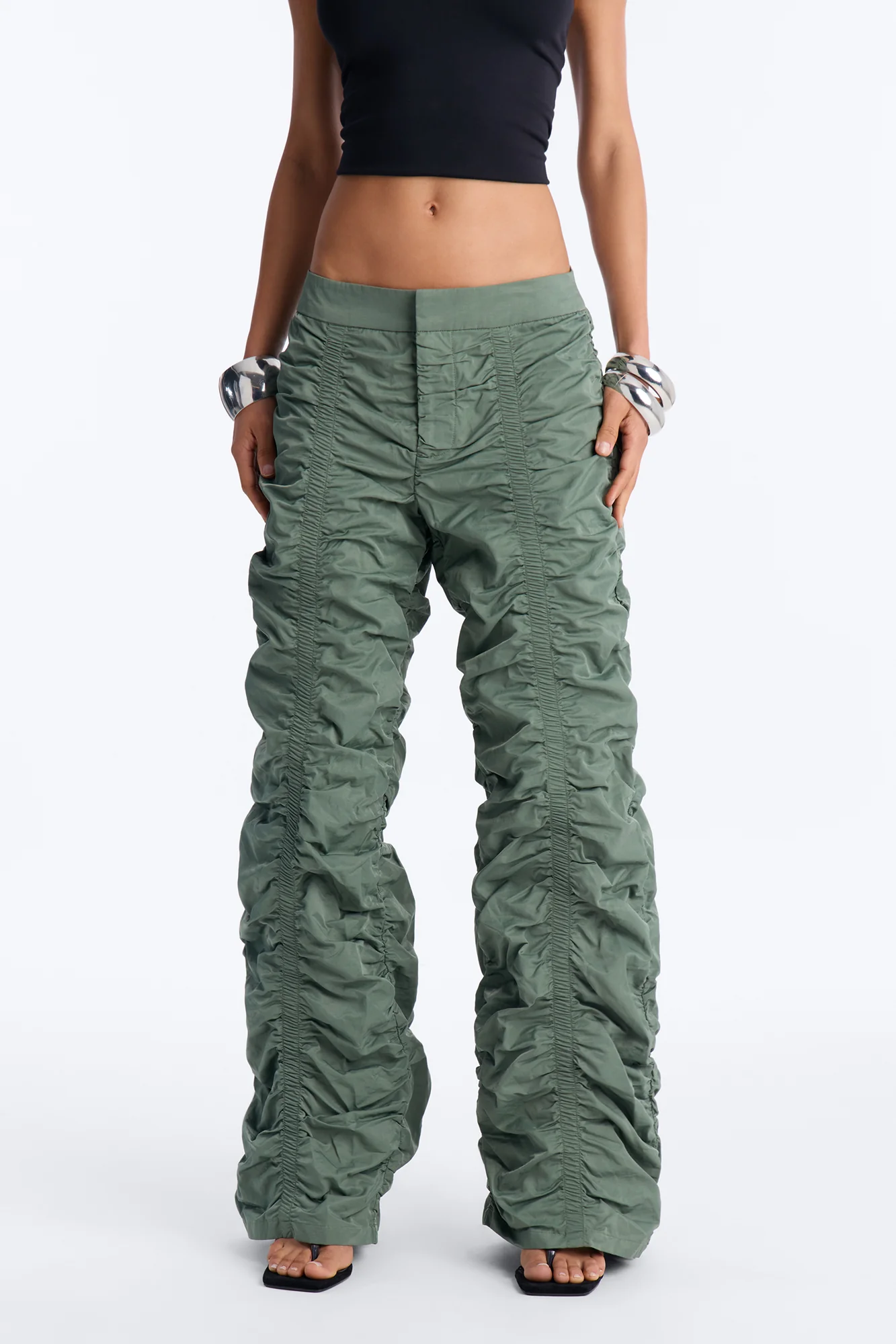Count These Stacks Low Rise Pant - Olive - Image 2