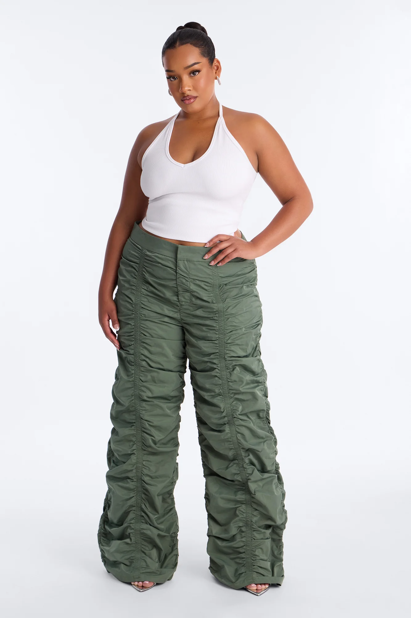Count These Stacks Low Rise Pant - Olive - Image 5