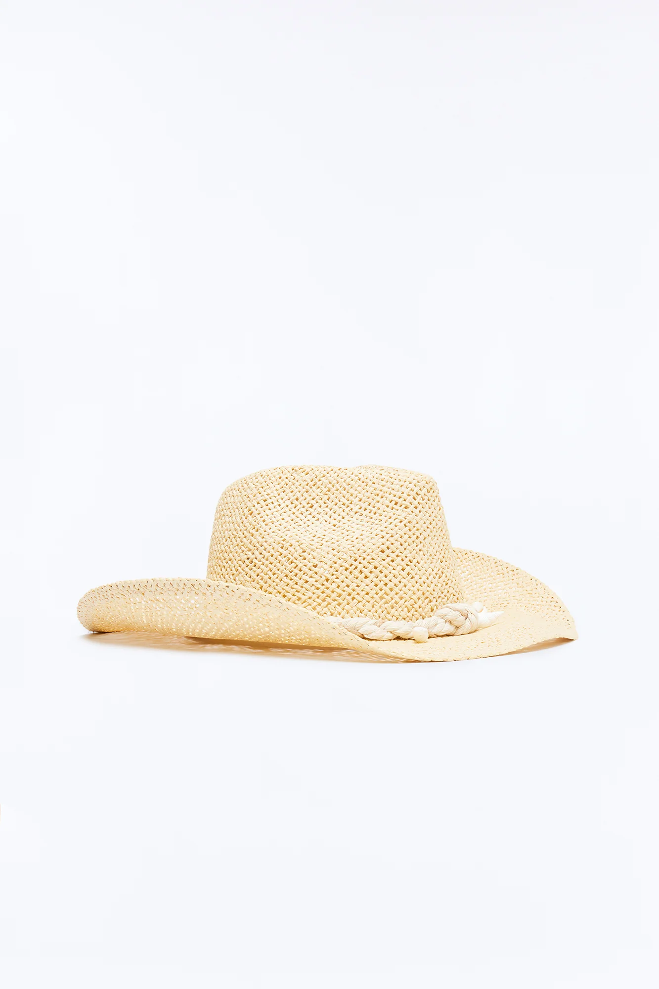 Cowboy By The Shore Straw Cowboy Hat - Ivory - Image 3