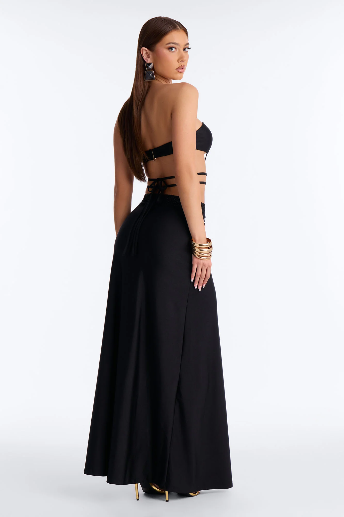 Creating Views Strapless Maxi Dress - Black - Image 4
