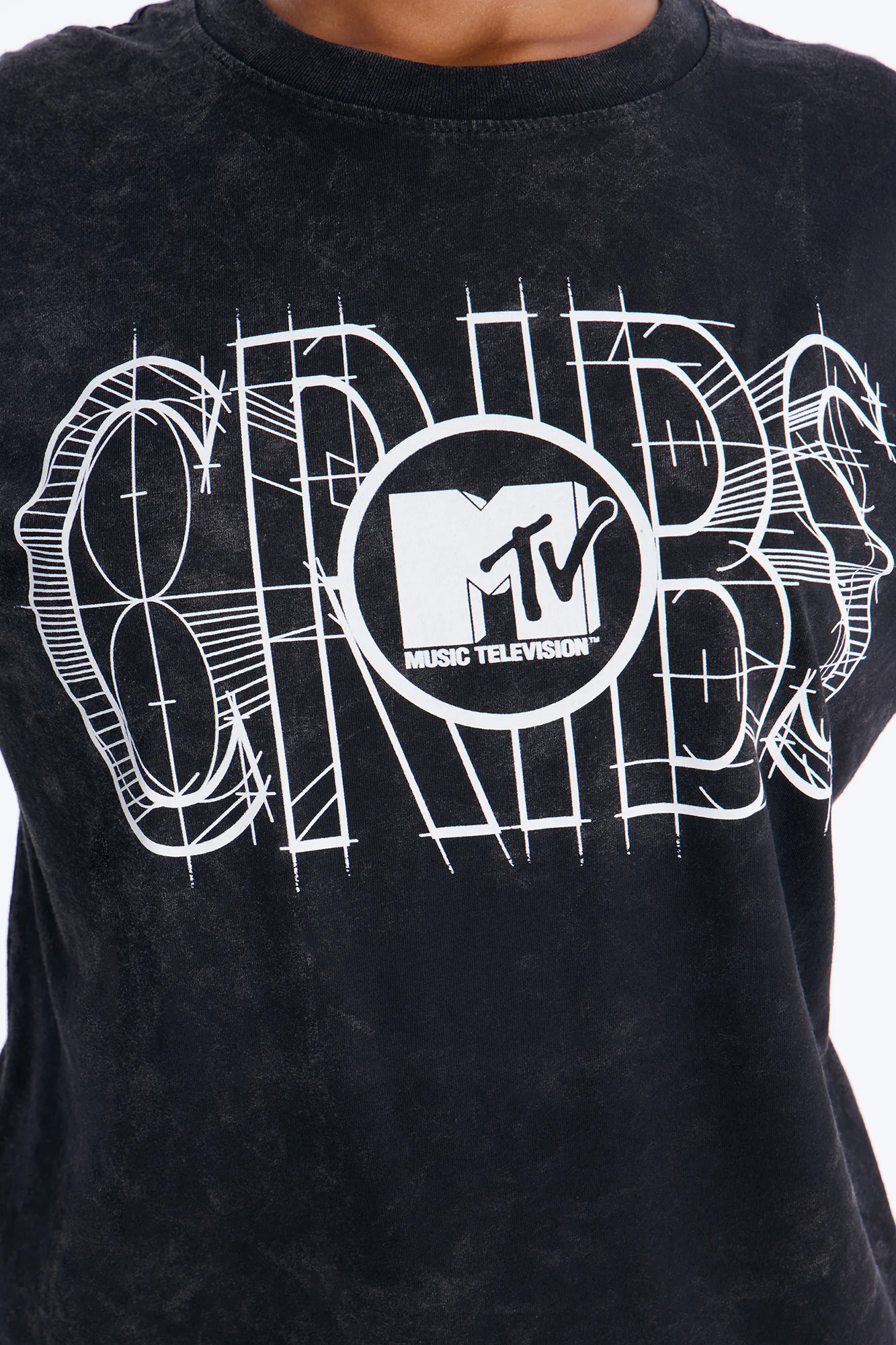 Cribs Oversized Washed Tee - Black Wash - Image 3