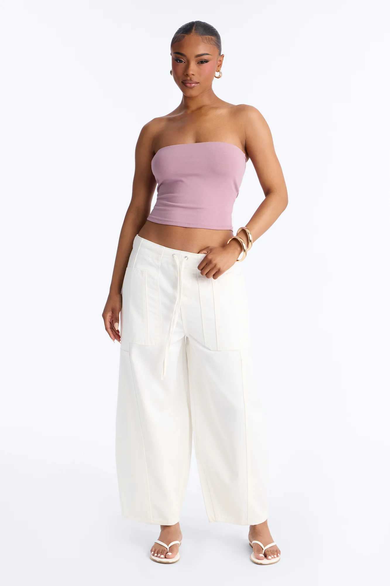 Cruise By Twill Barrel Pant 30″ - White