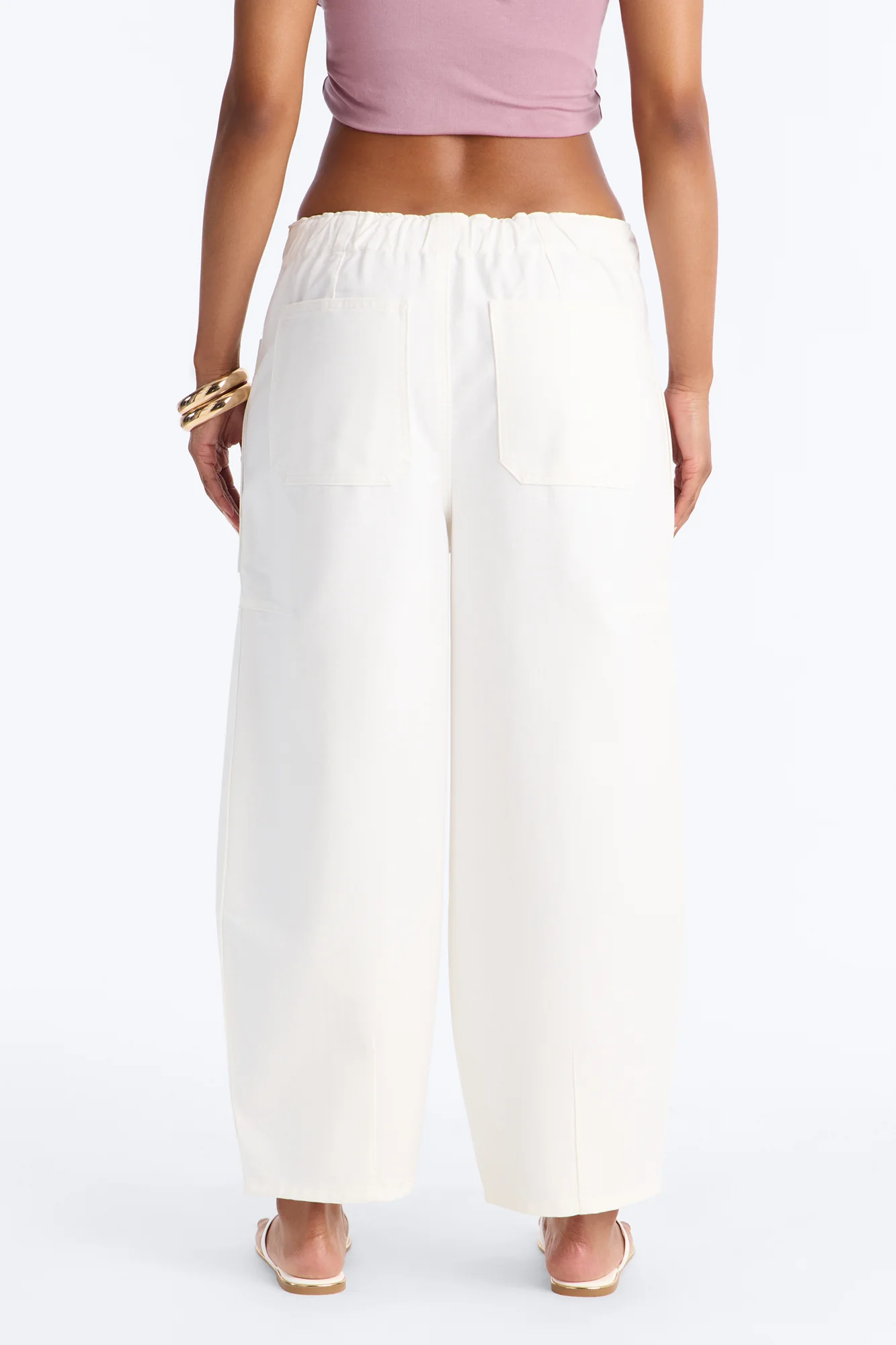 Cruise By Twill Barrel Pant 30″ - White - Image 4