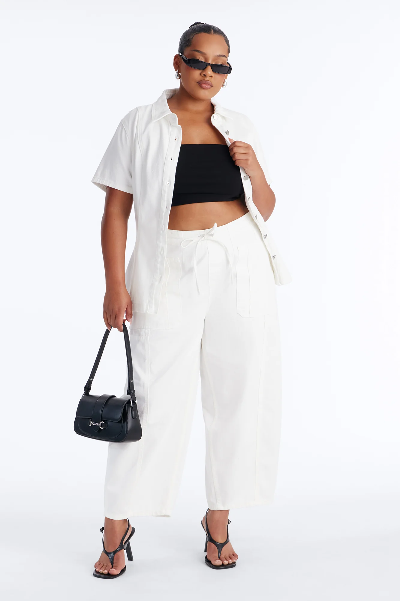 Cruise By Twill Barrel Pant 30″ - White - Image 5