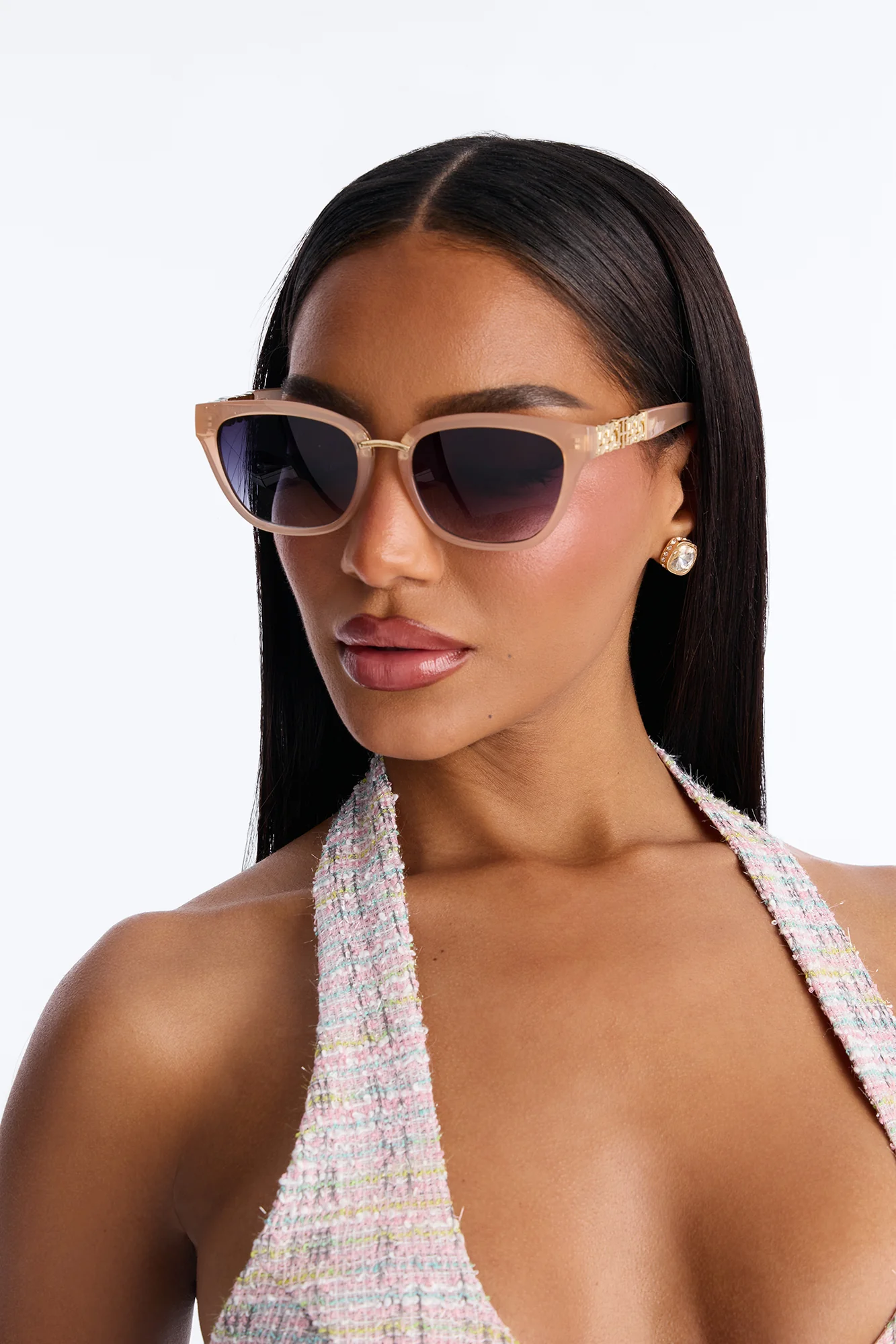 Cubin Link Sunglasses - Brown