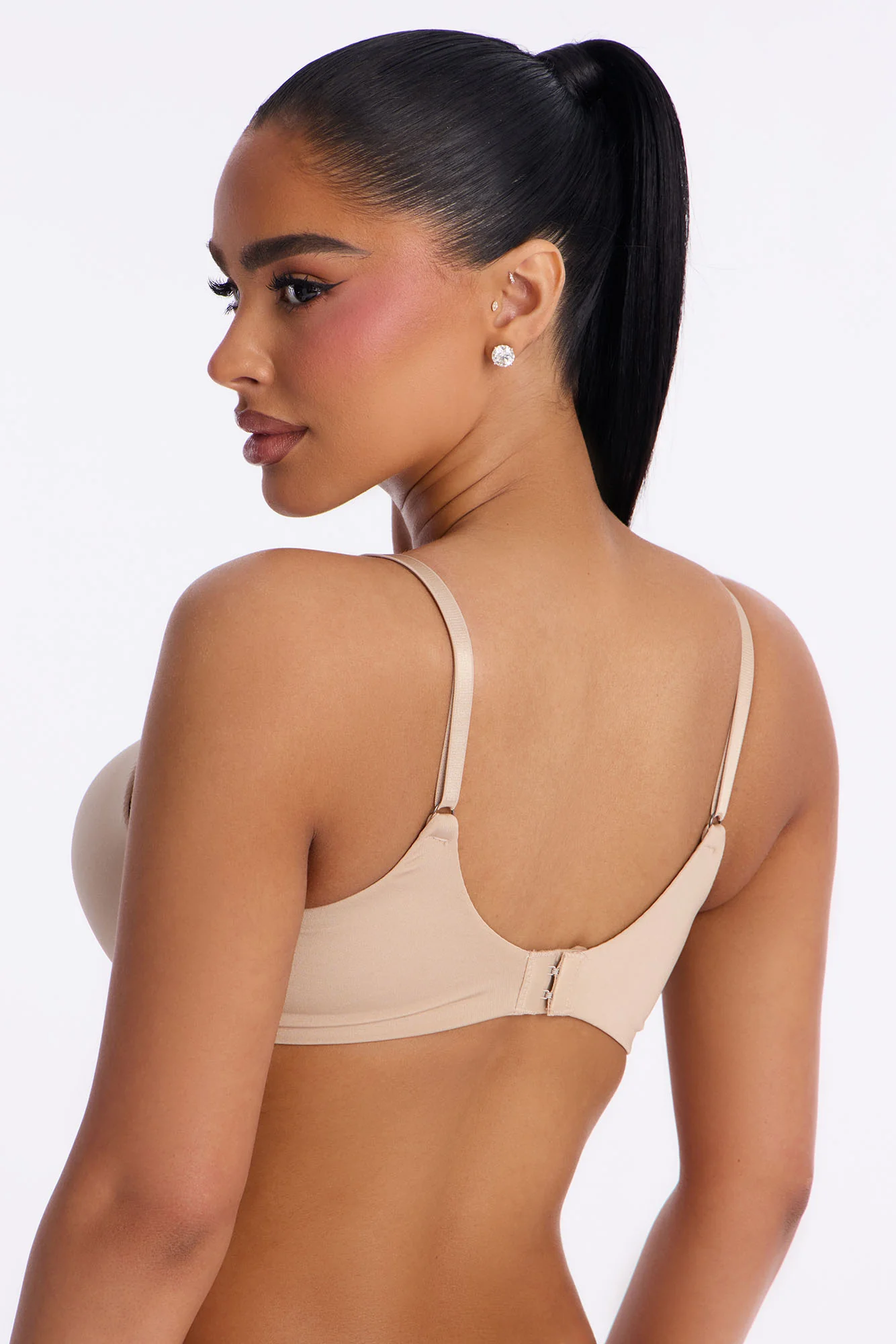 Cute and Lacey Shine Push Up Demi Bra - Nude - Image 3