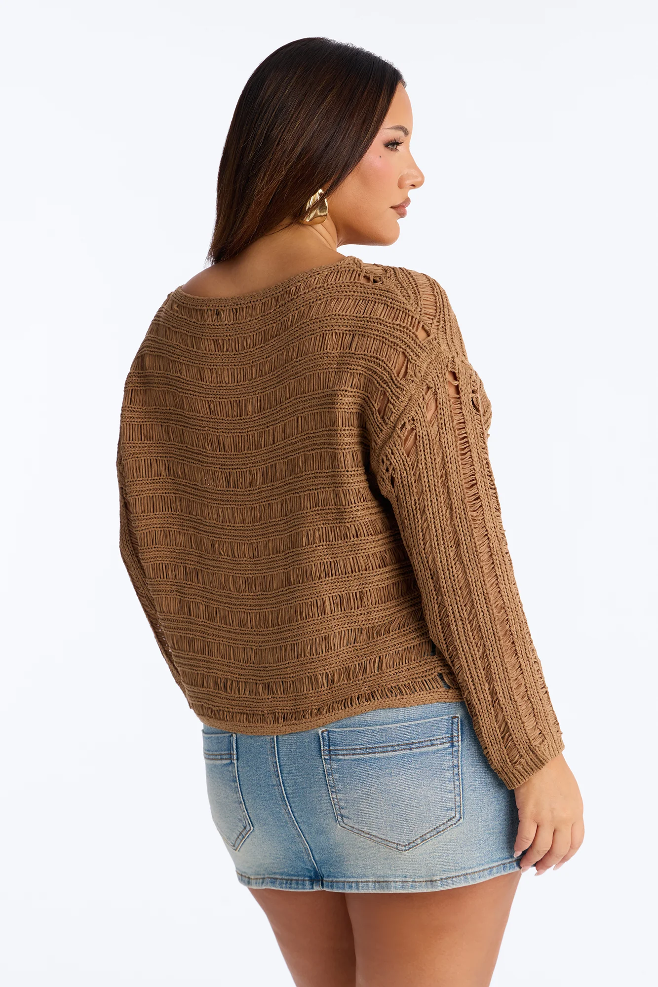 Cute As Ever Distressed Sweater - Olive - Image 7