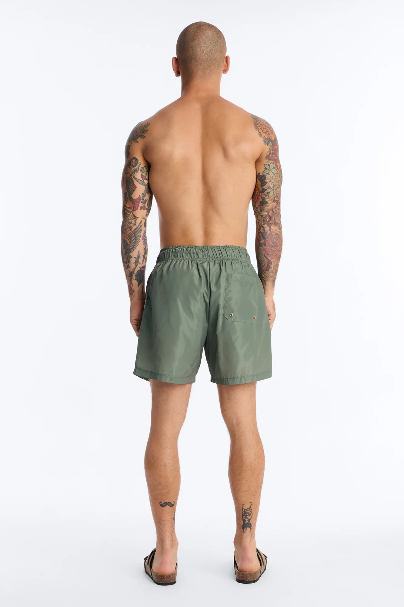 Da Vinci Museum Art Swim Trunk 6″ - Green - Image 4