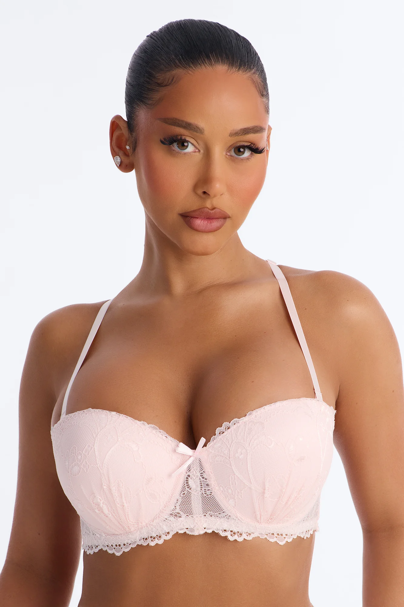 Daily Lover Lace Extreme Push Up Strapless Multi-Way Bra - Blush