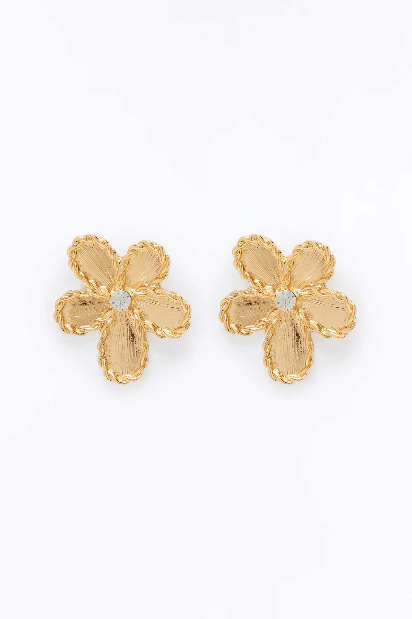 Daisies Drop Earrings - Gold - Image 3