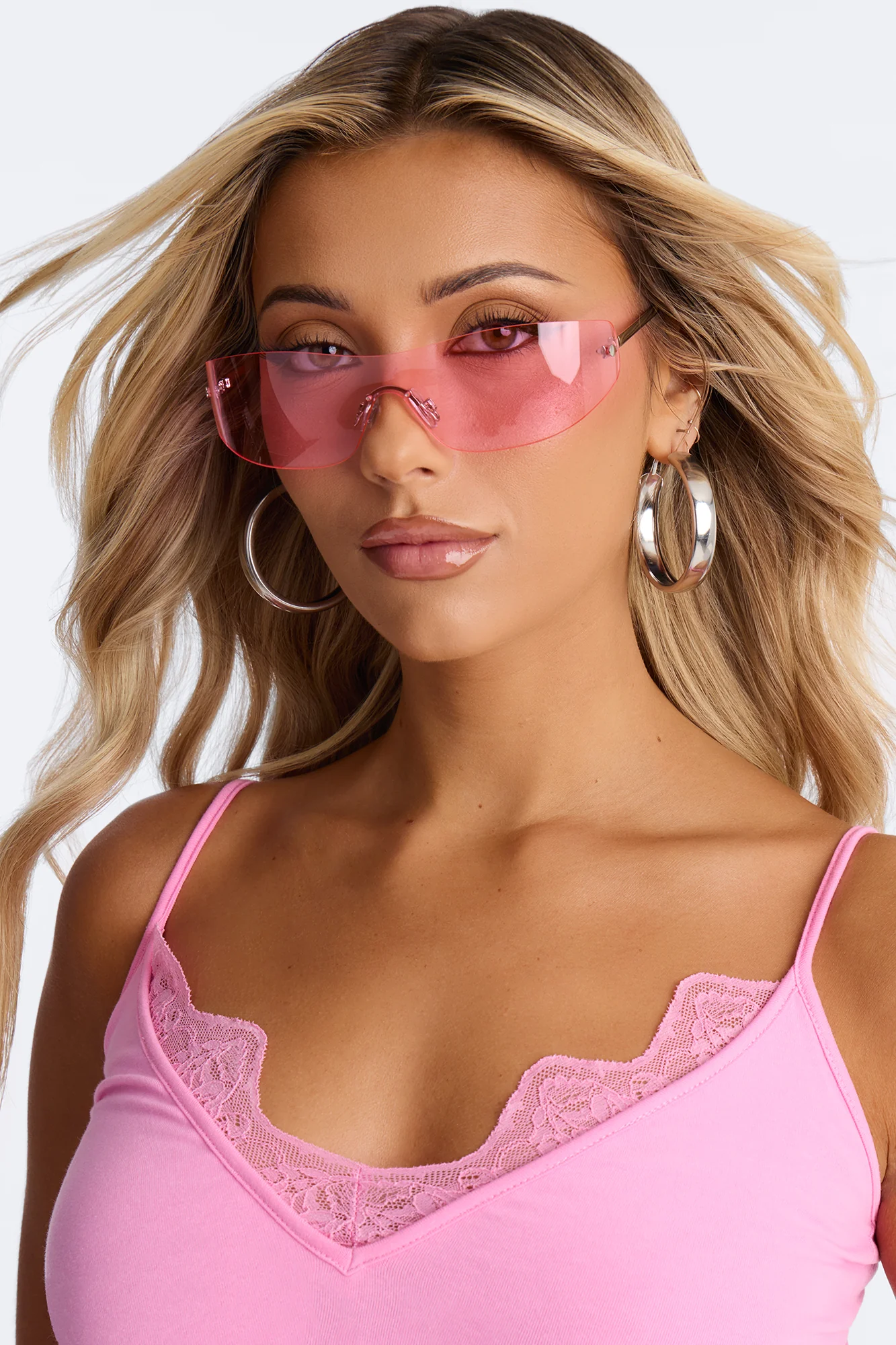 Dance In The Moment Sunglasses - Pink