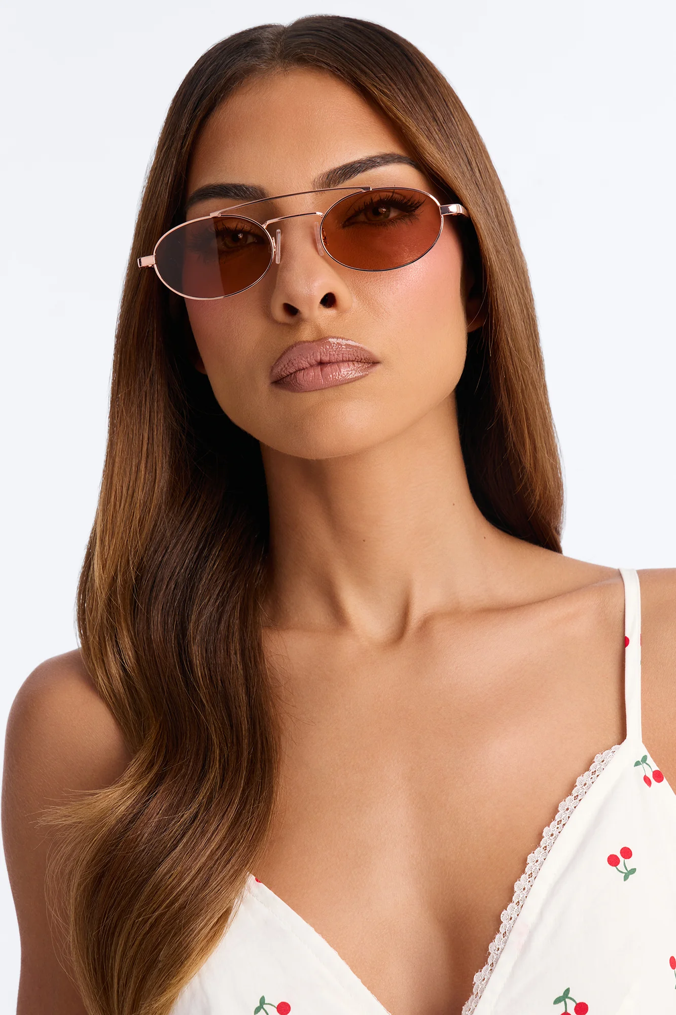 Dance Till Dawn Aviator Sunglasses - Rose Gold - Image 2