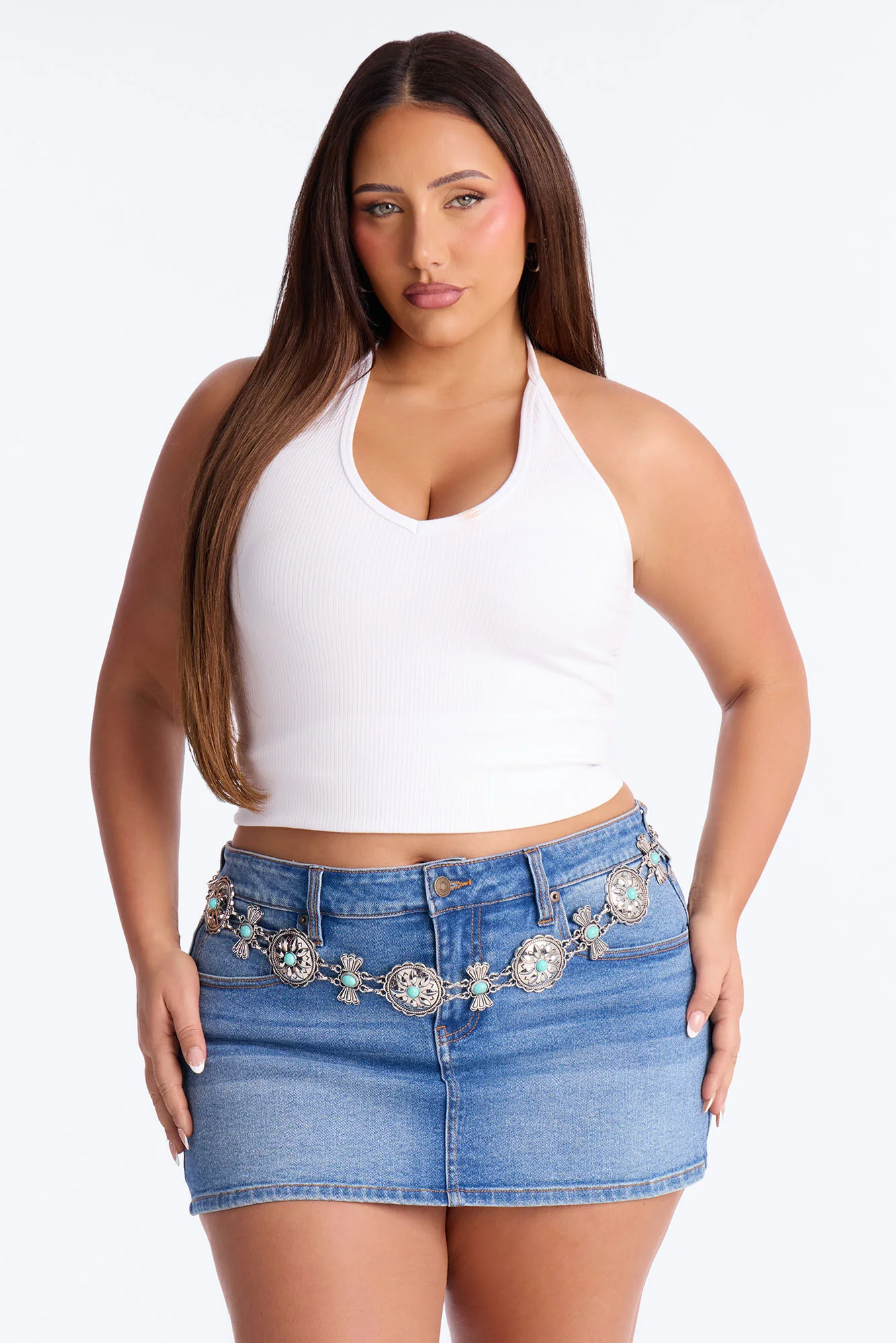 Dance With Me Chain Belt - Turquoise - Image 4