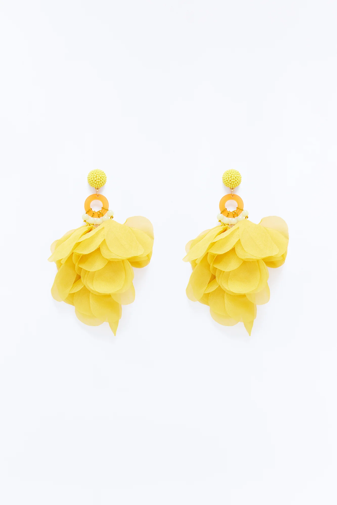Dancing In The Garden Earrings - Yellow
