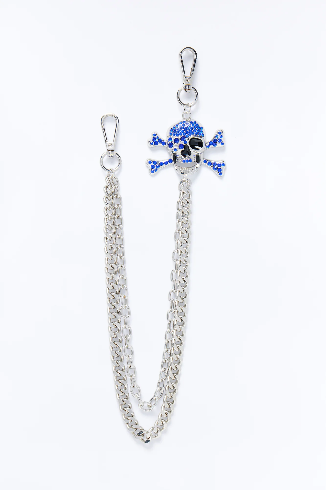 Danger In Sight Layered Pant Chain - Silver - Image 3