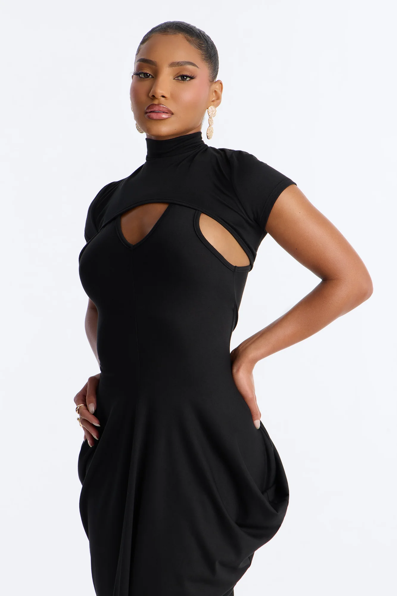 Daria Maxi Dress Set - Black - Image 2