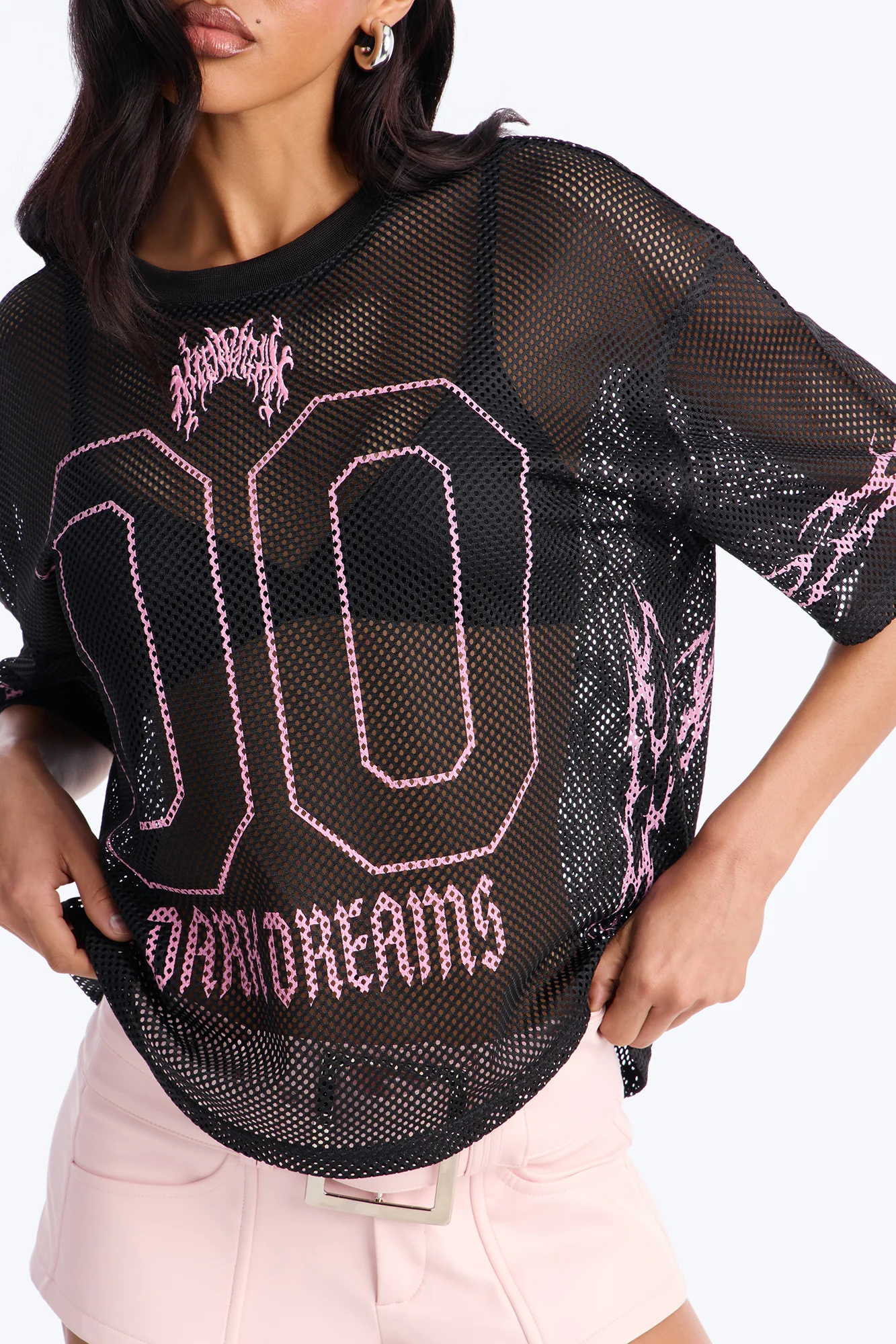 Dark Dreamer Open Mesh Jersey - Black - Image 3
