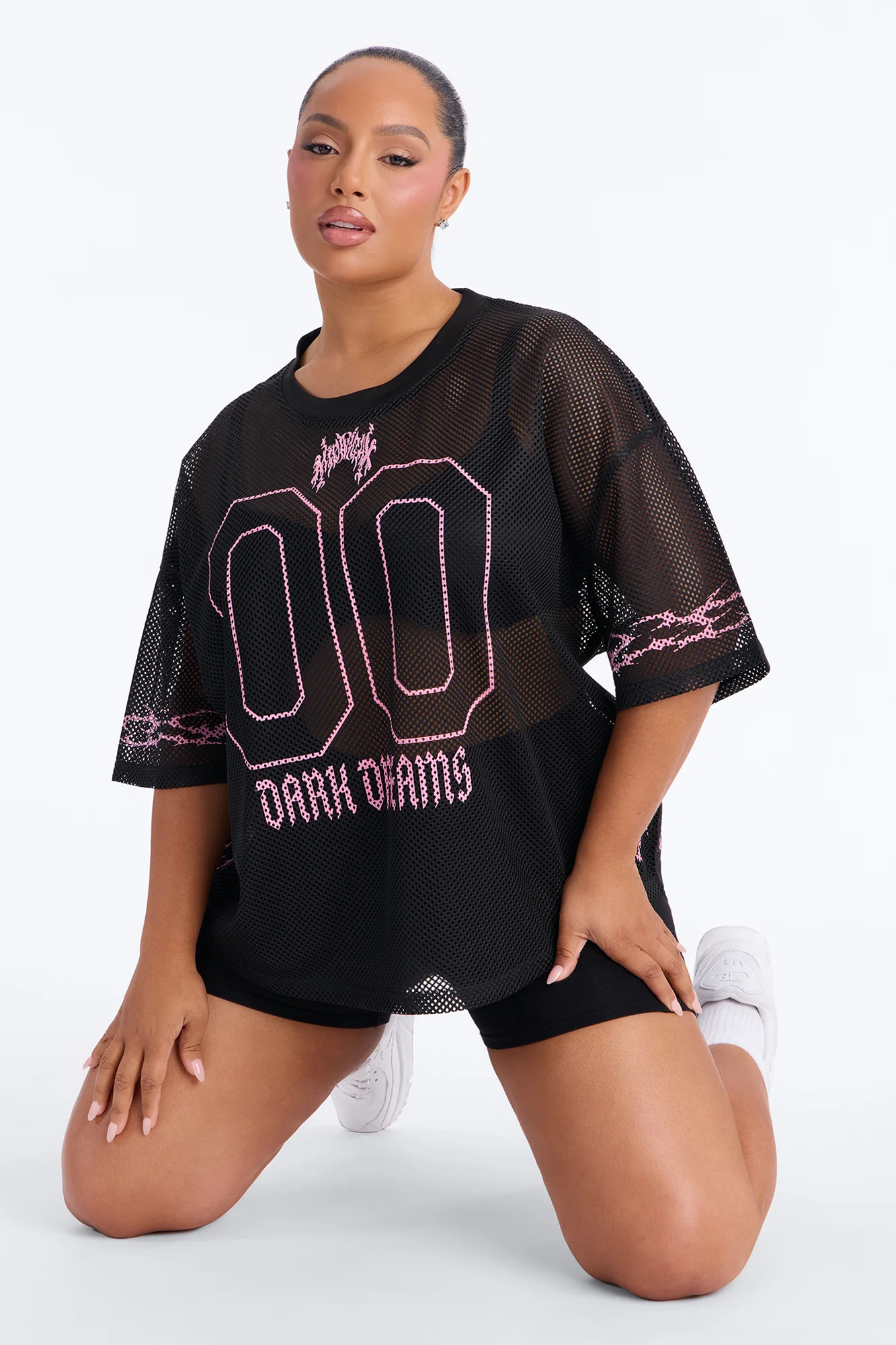 Dark Dreamer Open Mesh Jersey - Black - Image 5