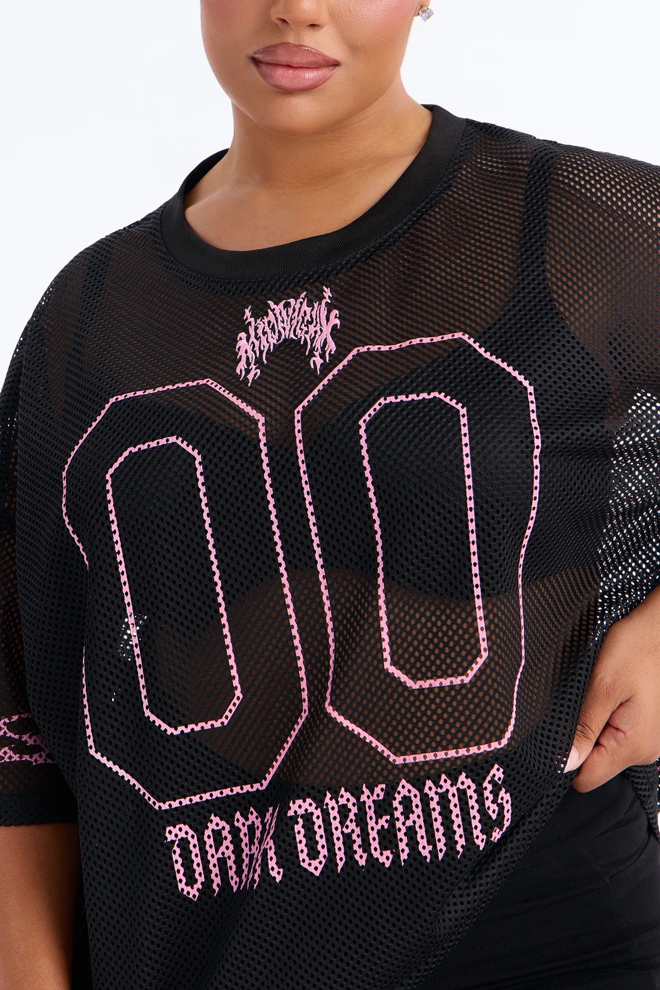 Dark Dreamer Open Mesh Jersey - Black - Image 7