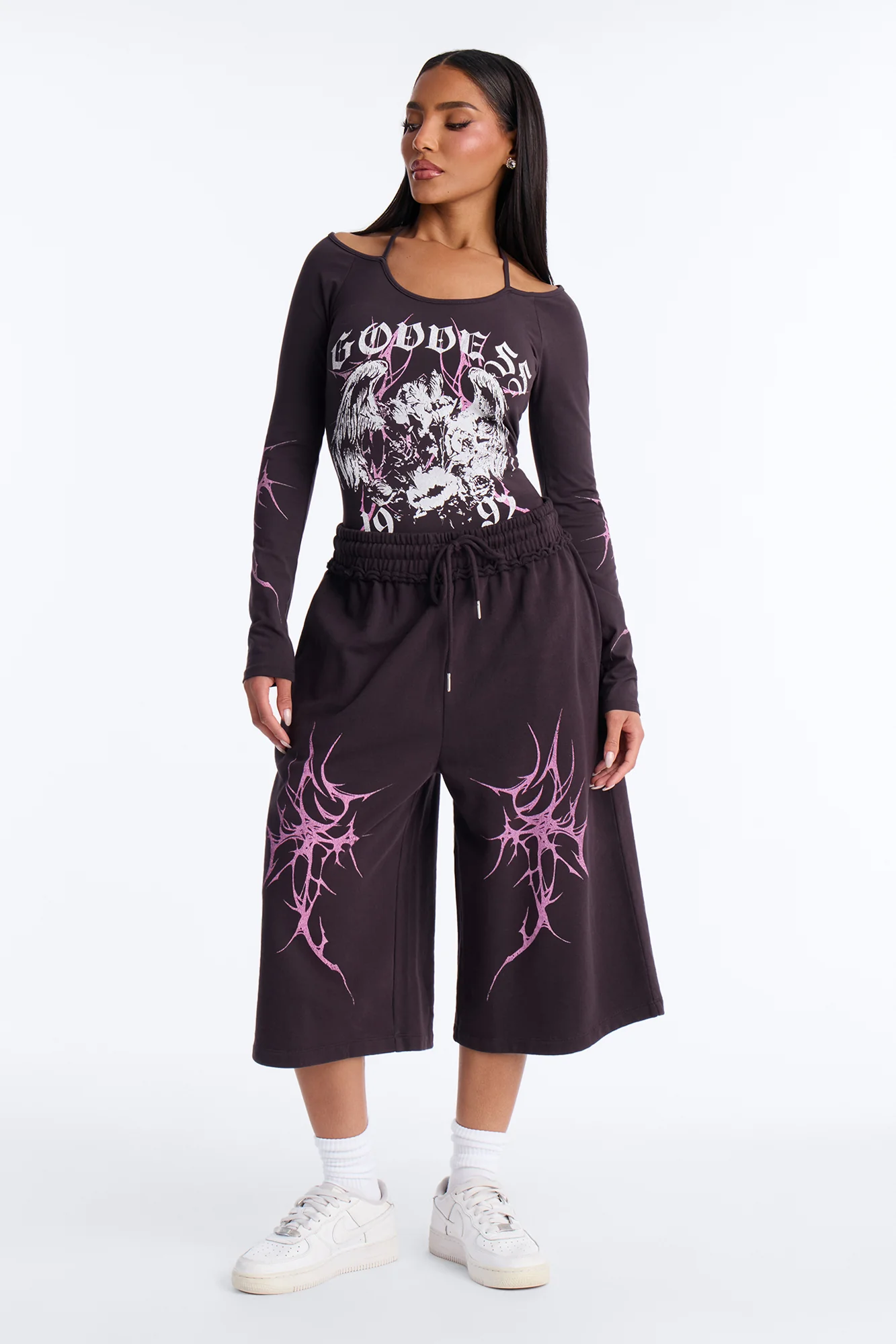 Dark Goddess Bodysuit - Plum - Image 2