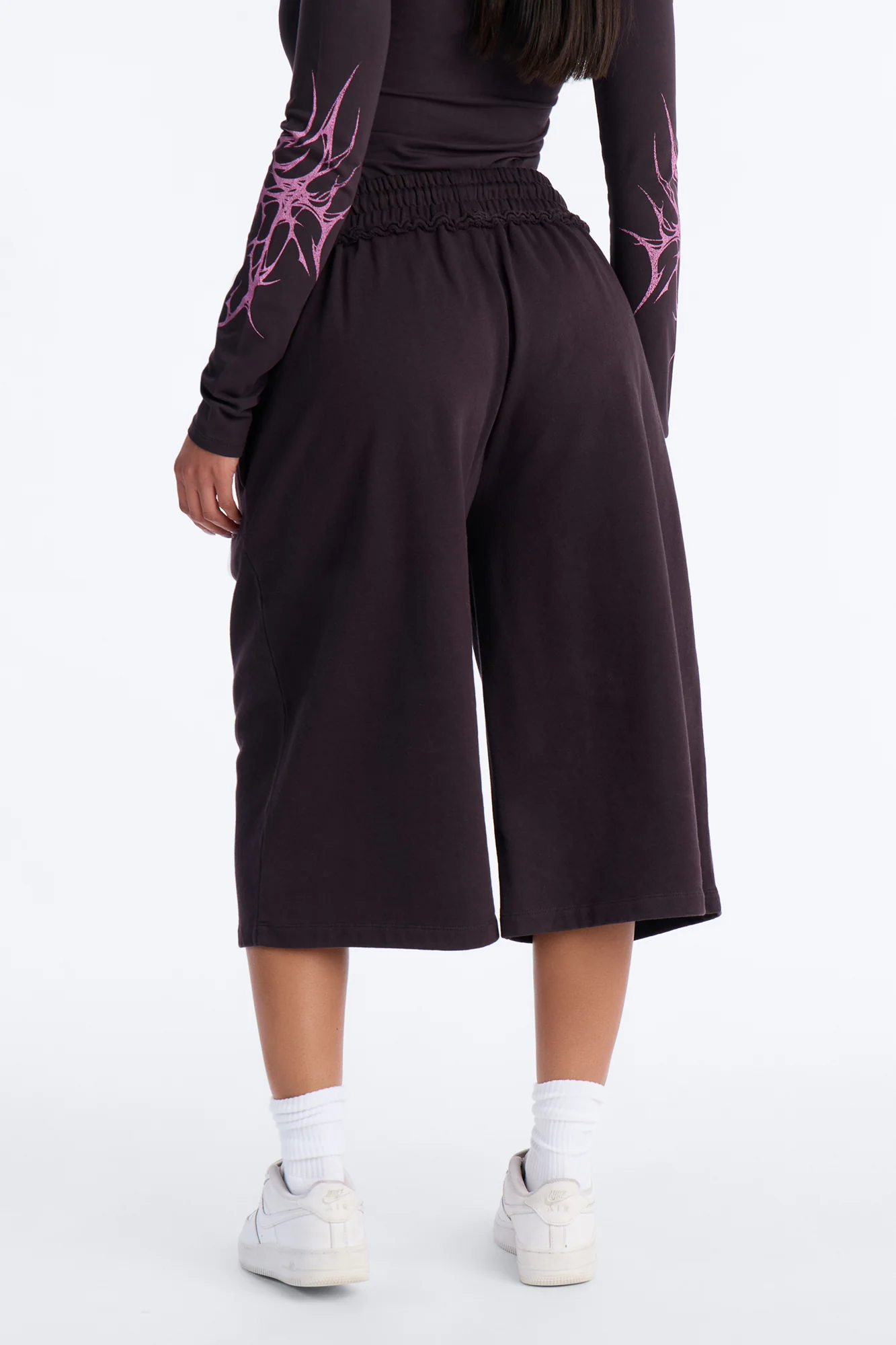Dark Goddess Sweatshorts - Plum - Image 5