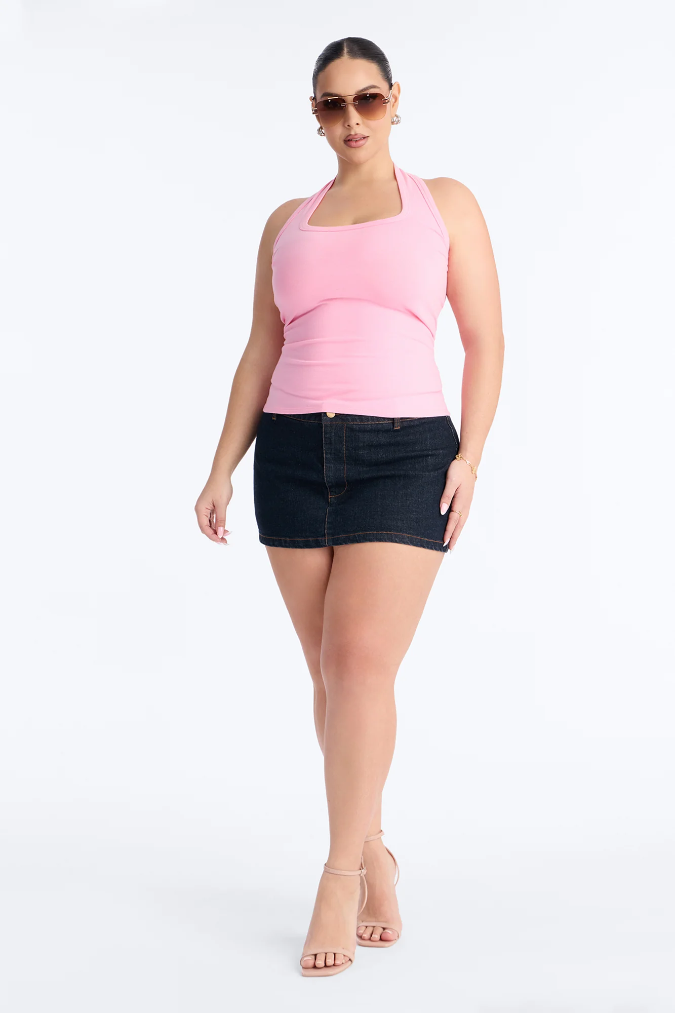 Day In The Life Halter Top - Bubblegum Pink - Image 6