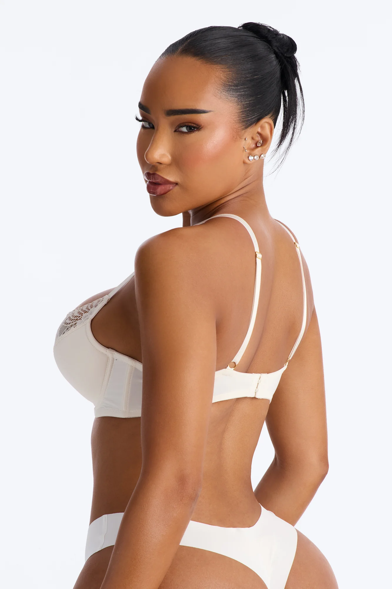 Daydream Daze Mesh Push Up Bra - Cream - Image 4