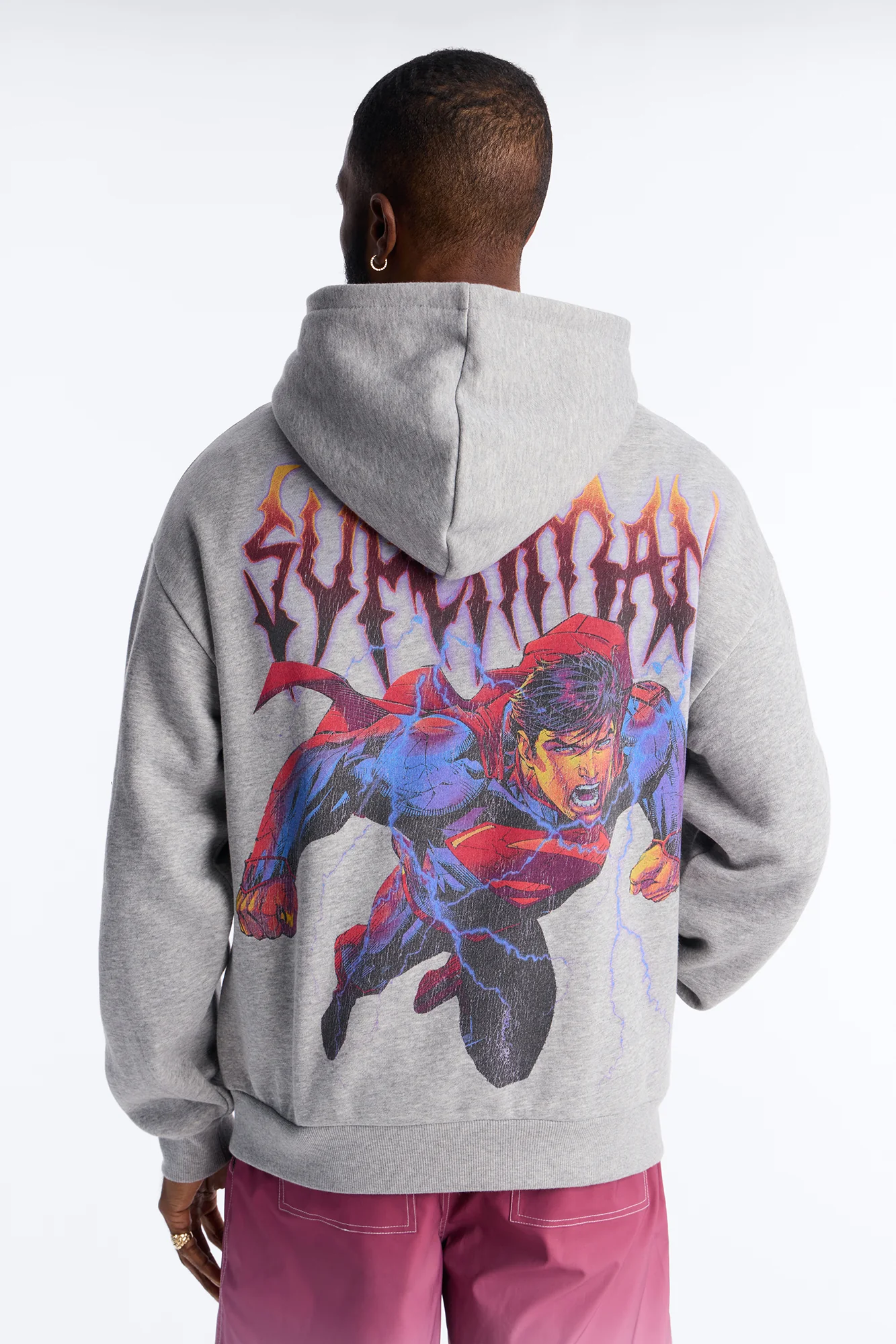 DC Superman Fury Hoodie - Heather Grey - Image 4