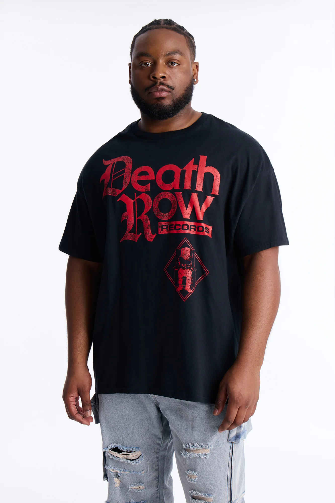 Death Row Records Label Short Sleeve Tee - Black - Image 5