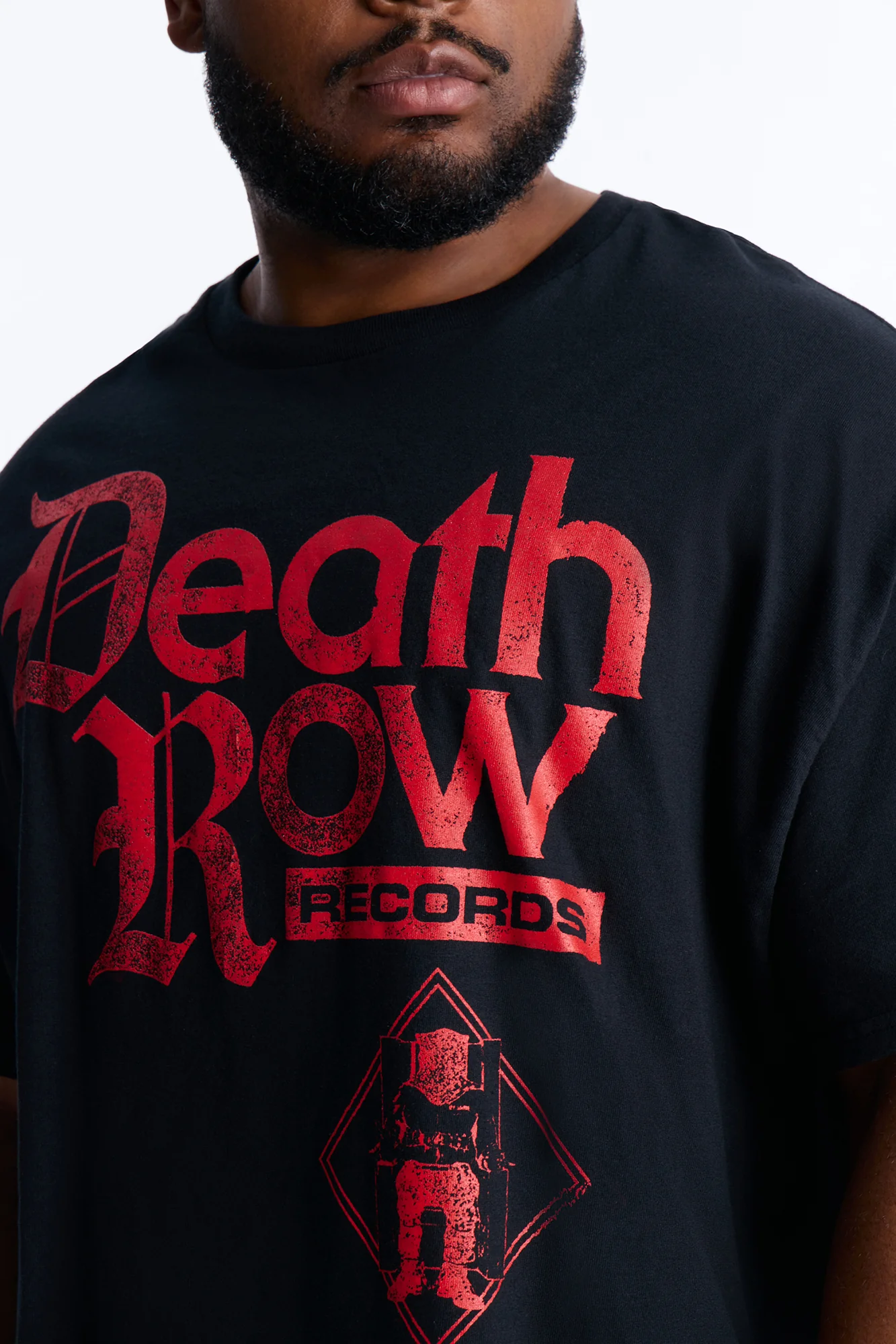 Death Row Records Label Short Sleeve Tee - Black - Image 7