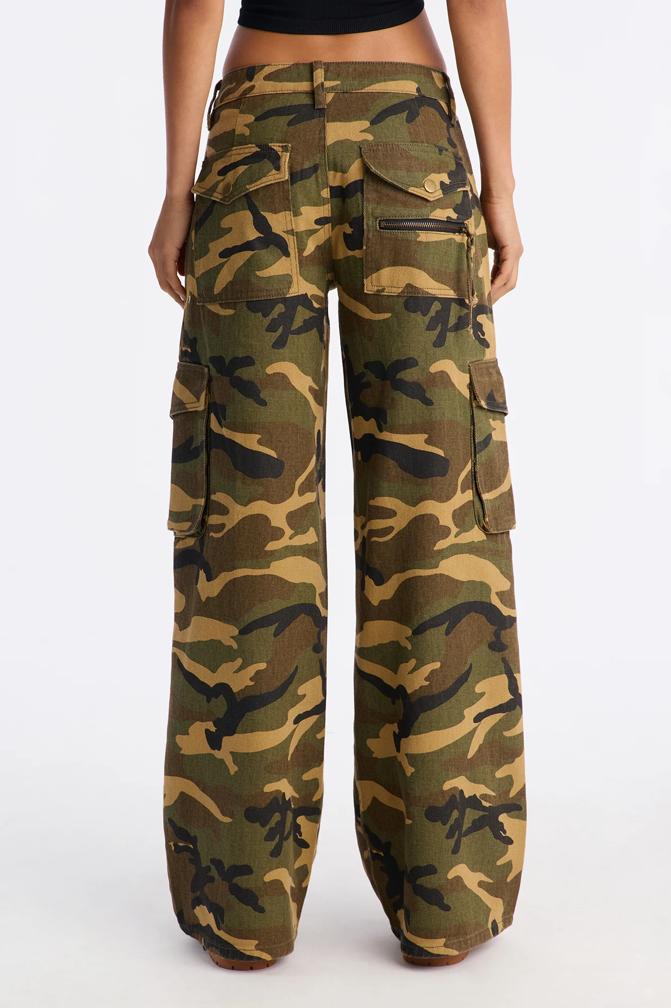 Declassified Camo Cargo Jeans - Green/combo - Image 4