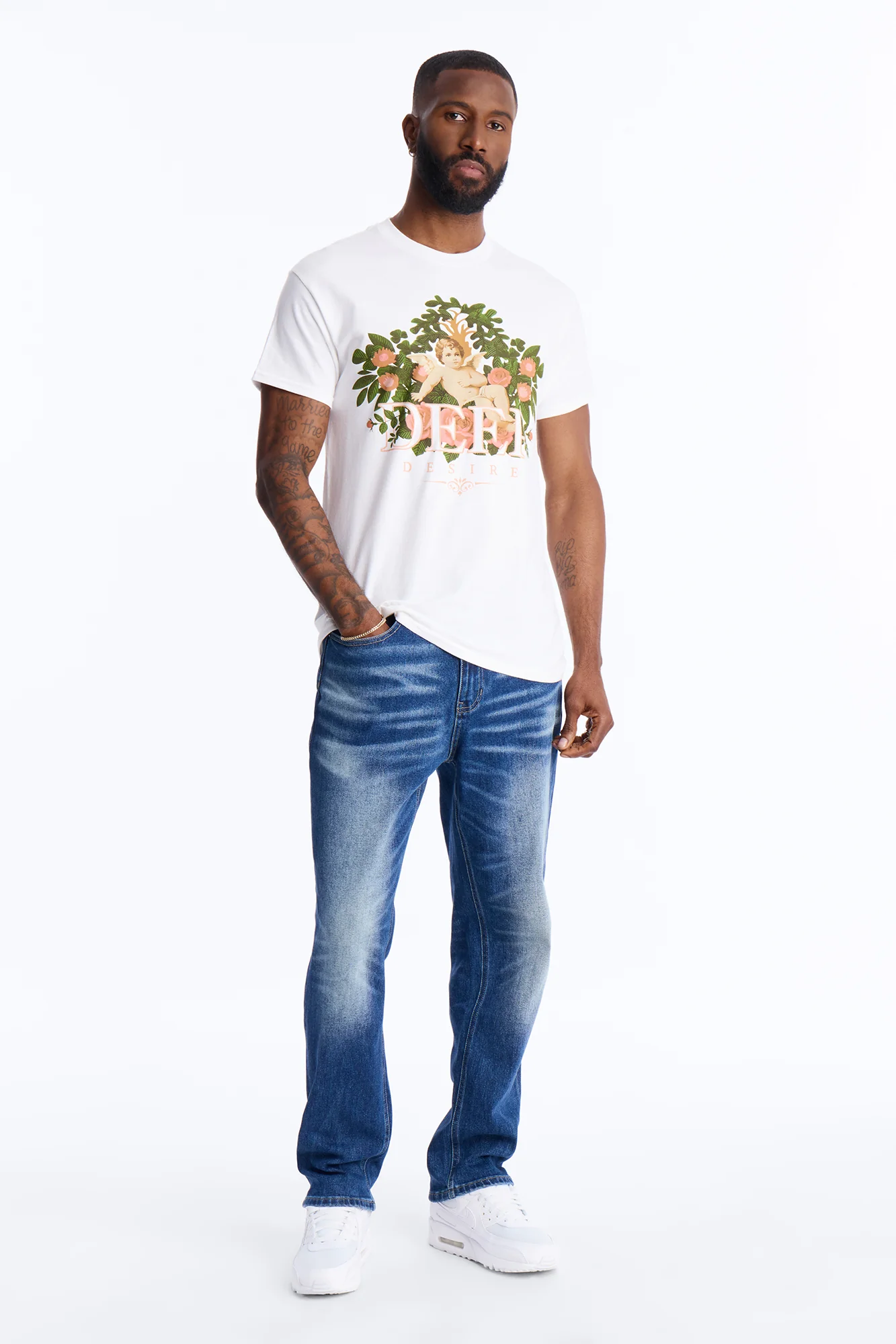 Deep Desire Short Sleeve Tee - White - Image 2