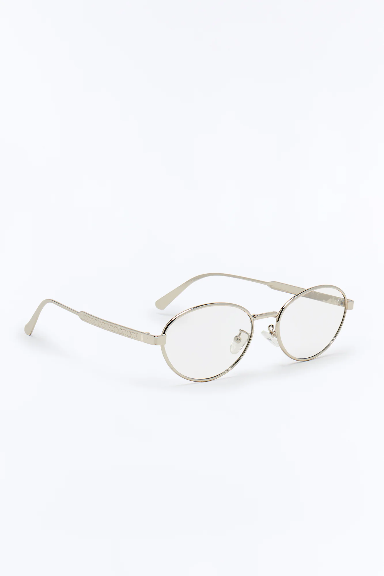 Deep In Thought Round Glasses - Silver - Image 3