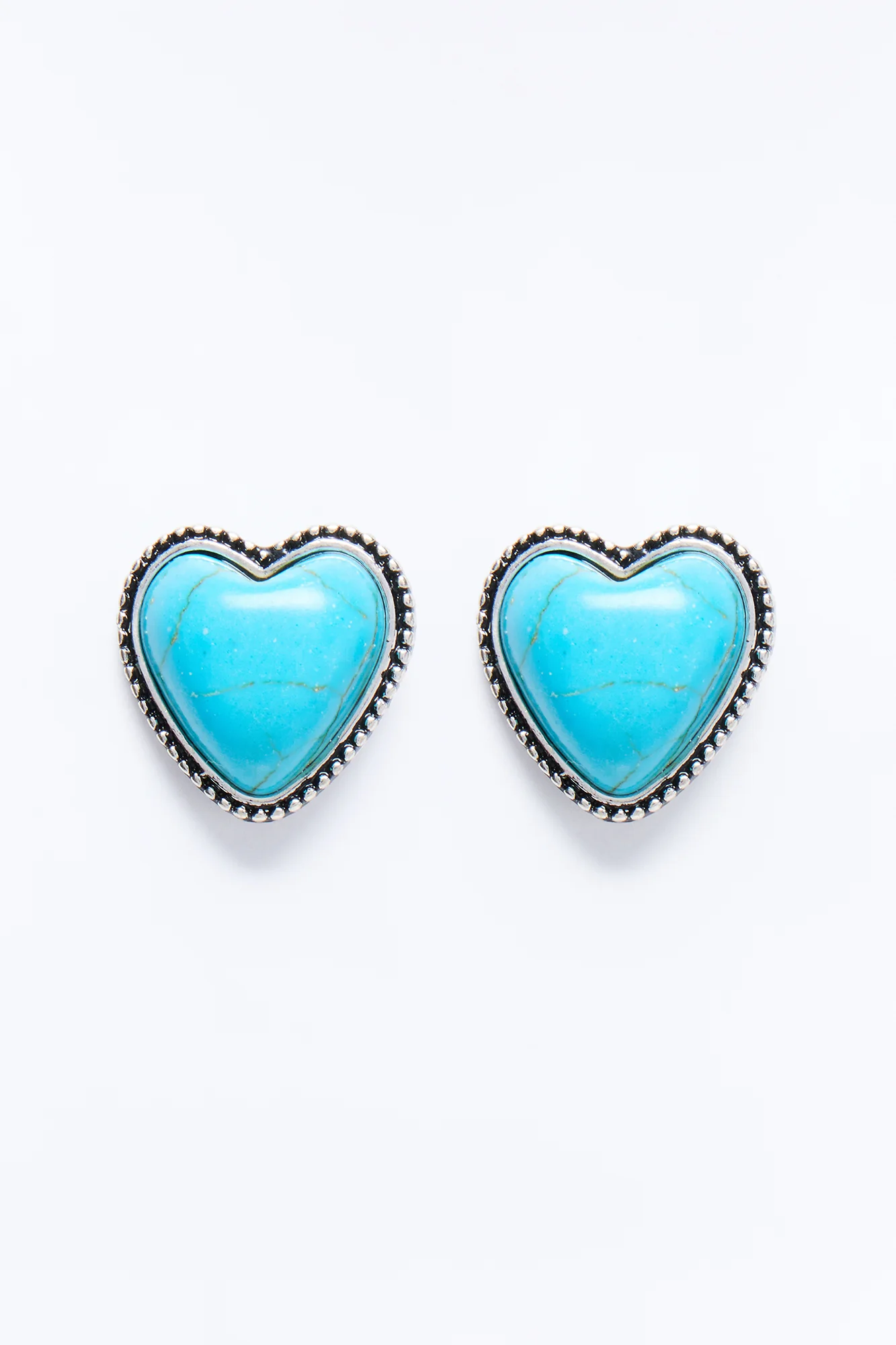 Deep Love Stud Earrings - Turquoise - Image 3