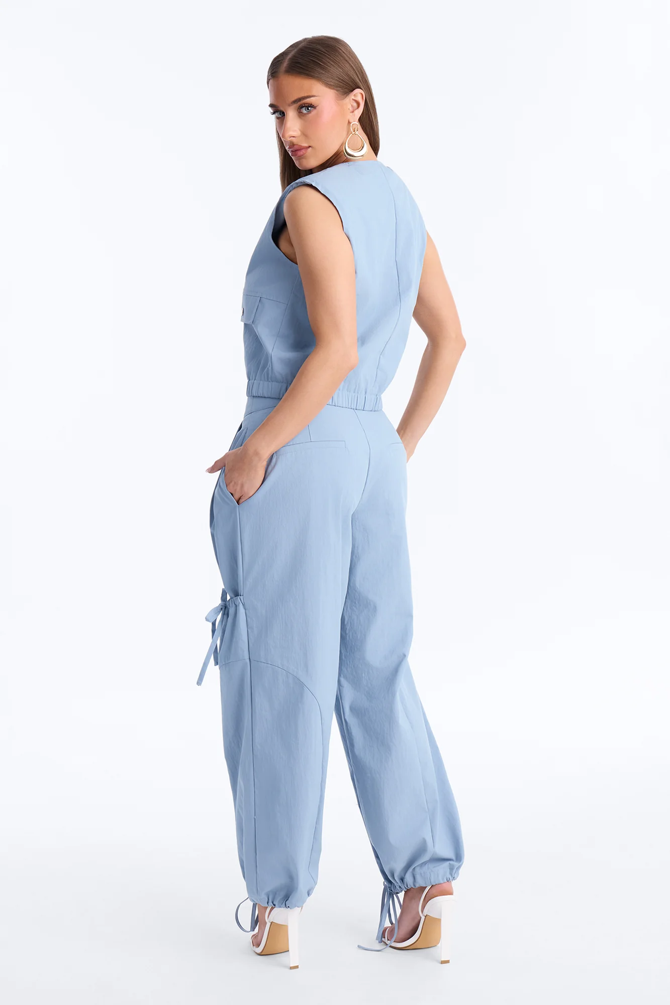 Delia Jogger Pant Set - Blue - Image 3