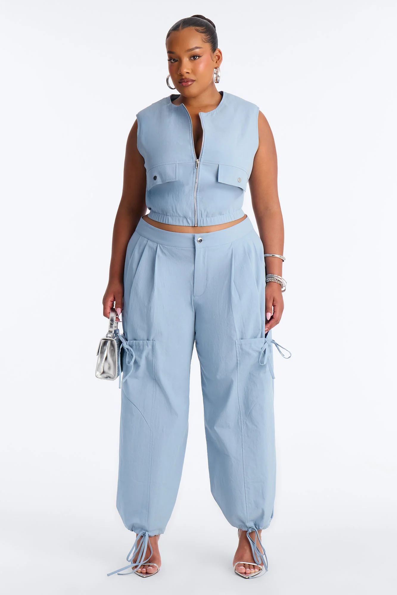 Delia Jogger Pant Set - Blue - Image 4