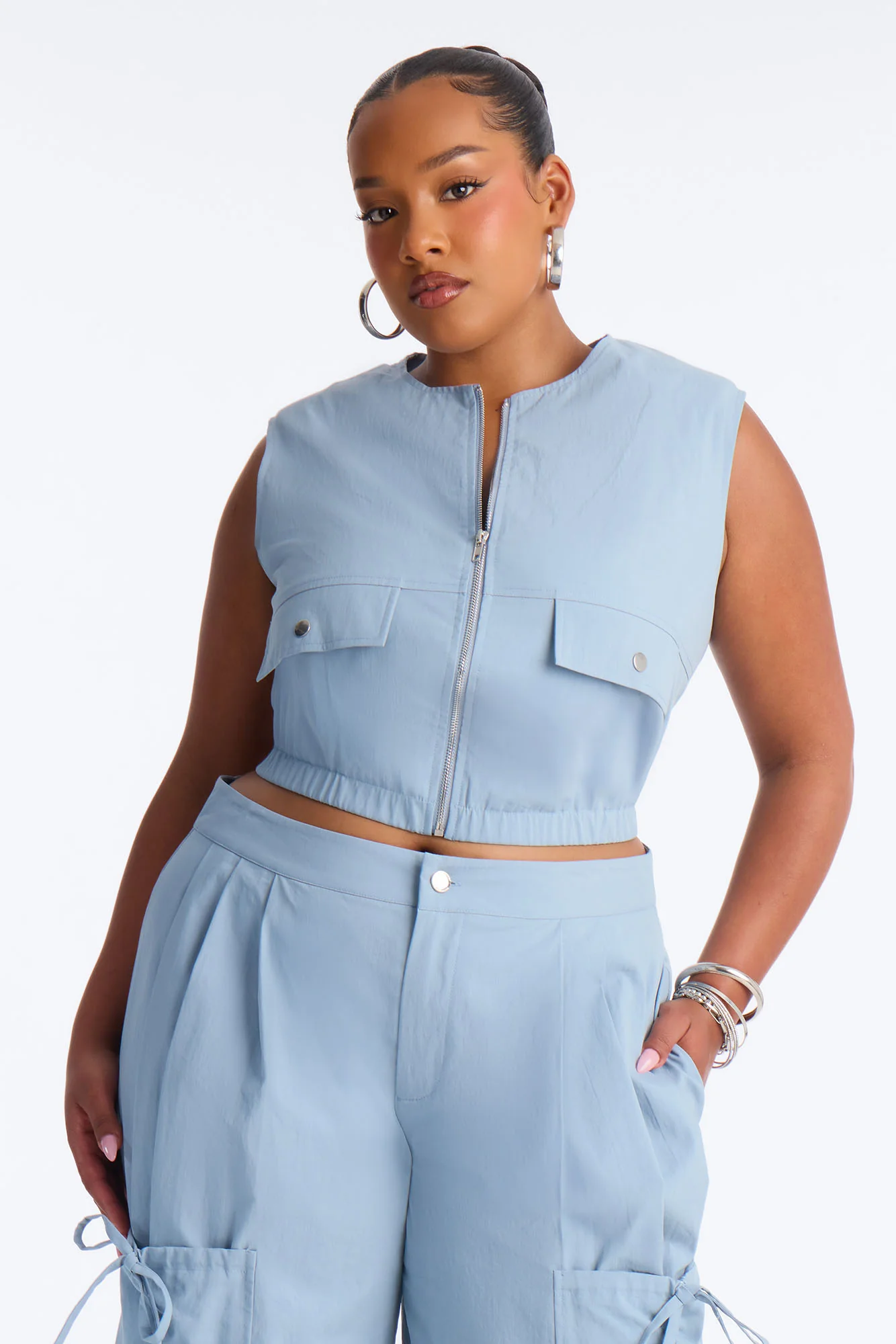 Delia Jogger Pant Set - Blue - Image 5