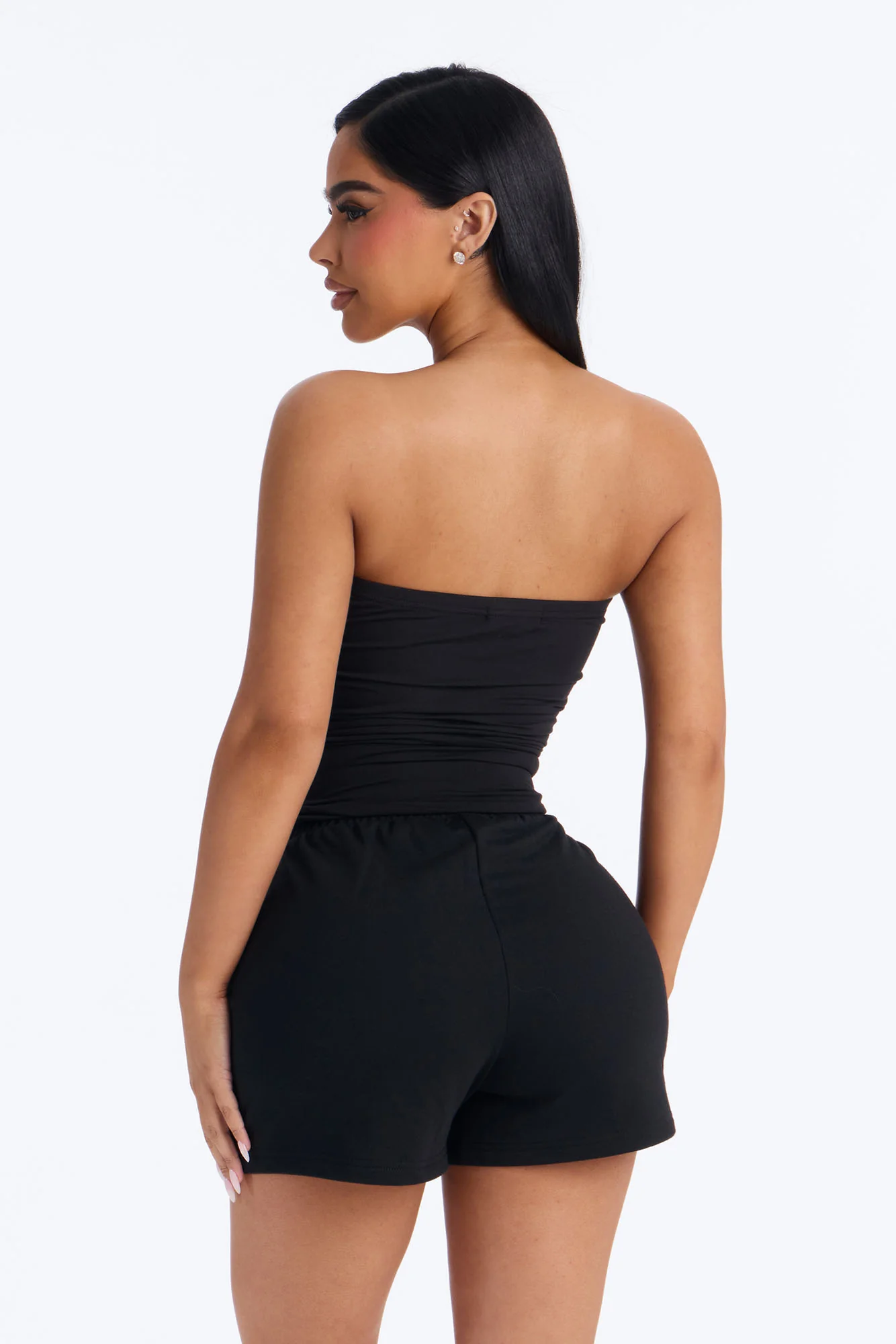 Denise Tube Top Short Set - Black - Image 3