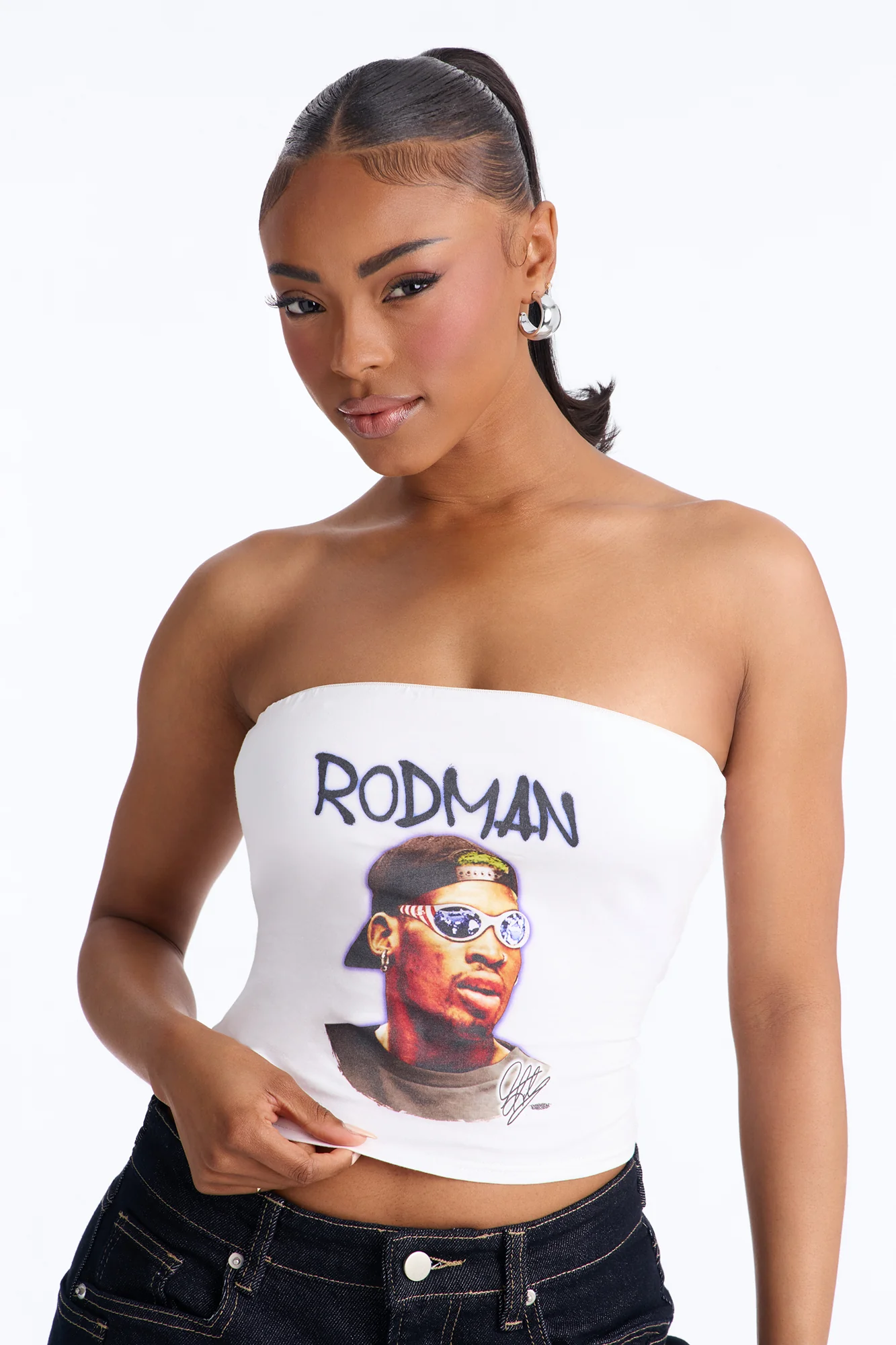 Dennis Rodman Tube Top - White - Image 3