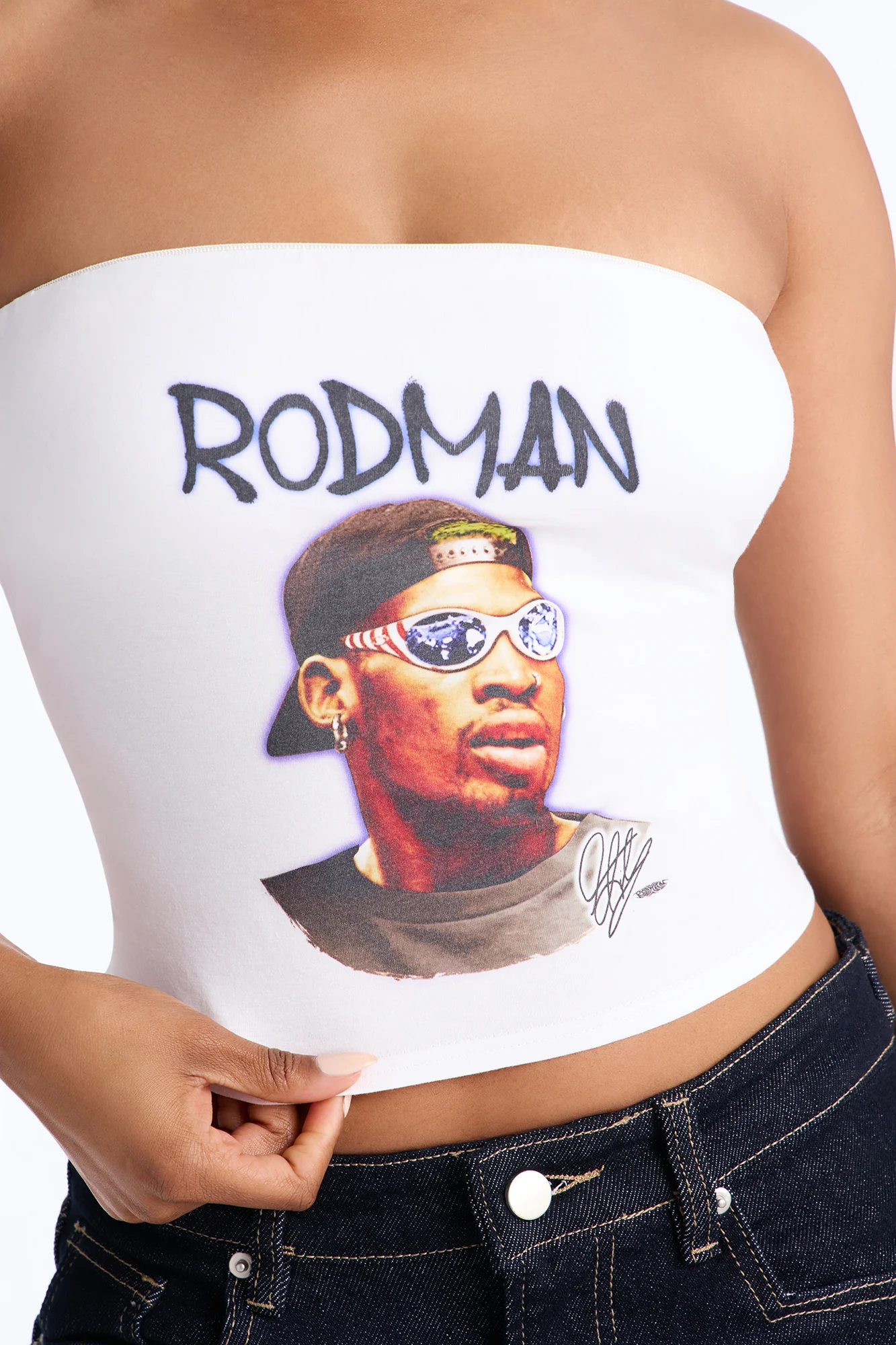 Dennis Rodman Tube Top - White - Image 4