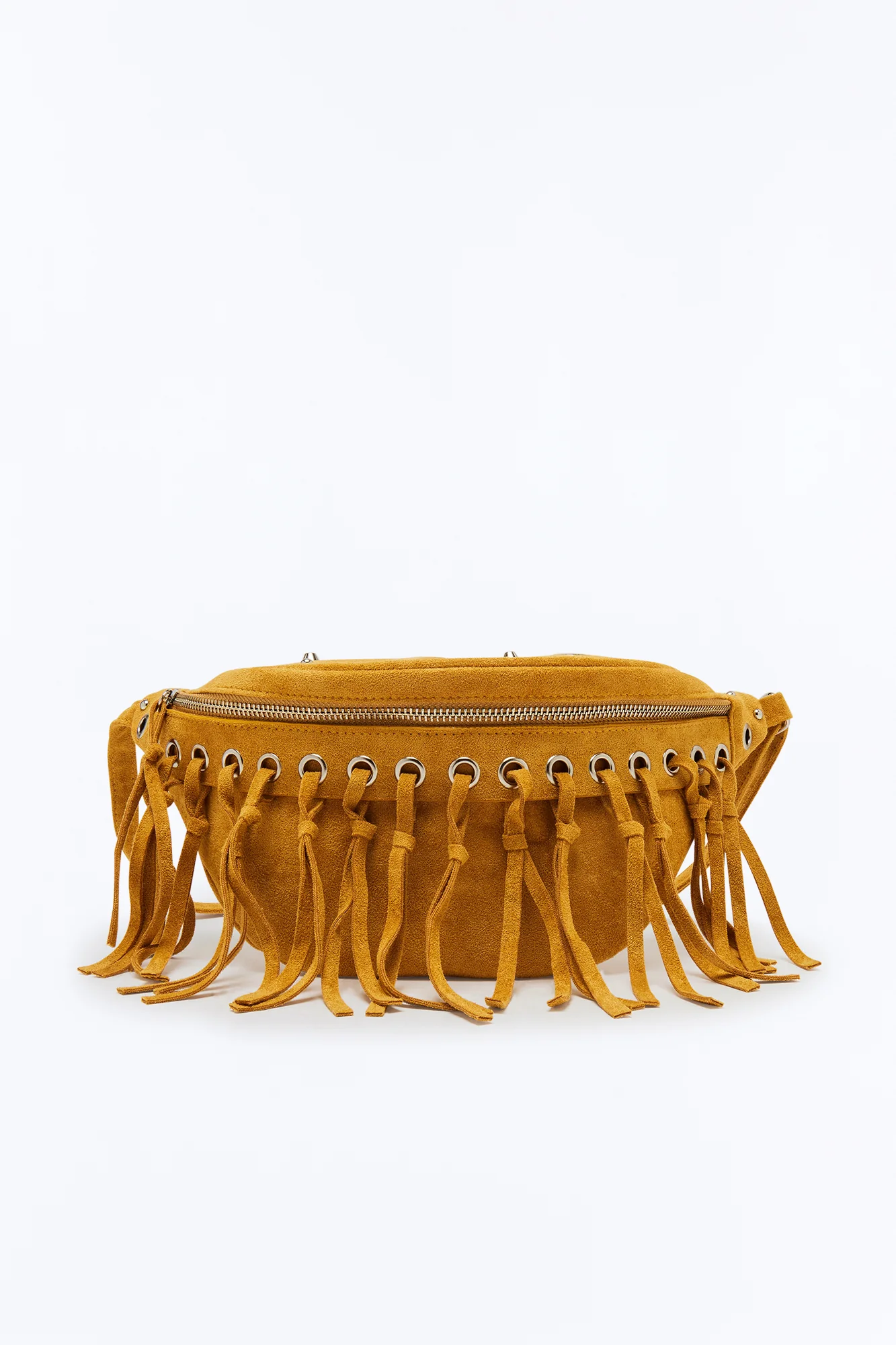 Desert Drifter Faux Suede Belt Bag - Cognac - Image 3