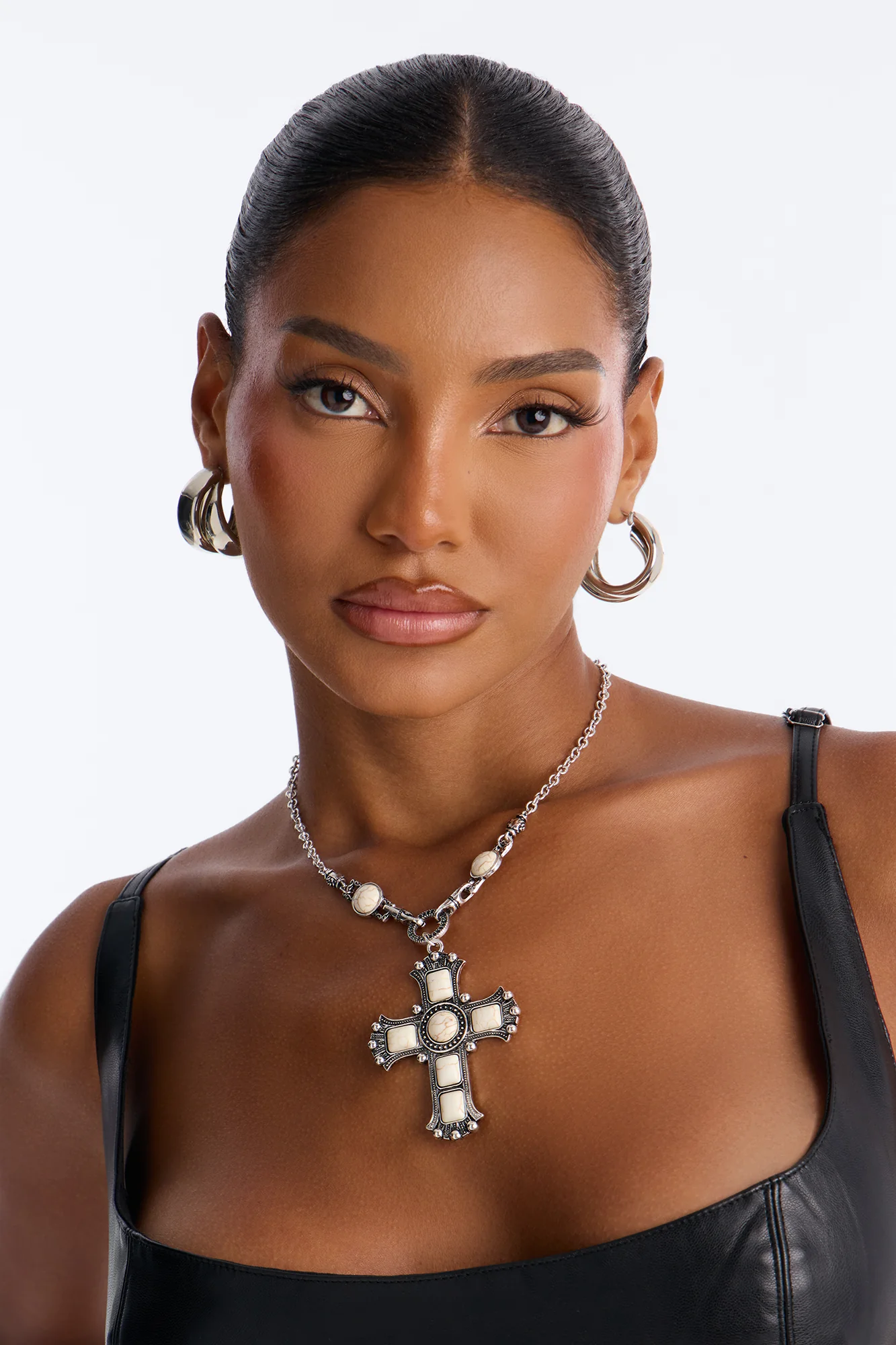 Desert Royalty Necklace - White/Silver - Image 2