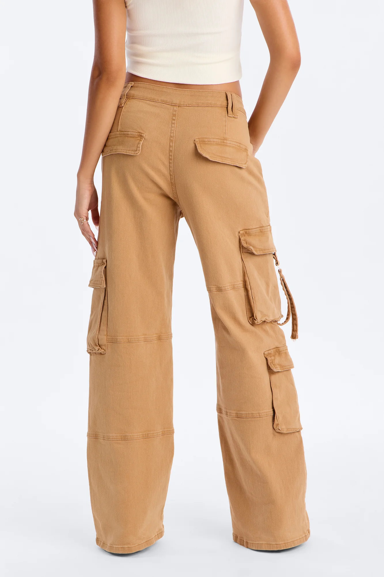 Desi Mineral Wash Cargo Pant - Khaki - Image 3