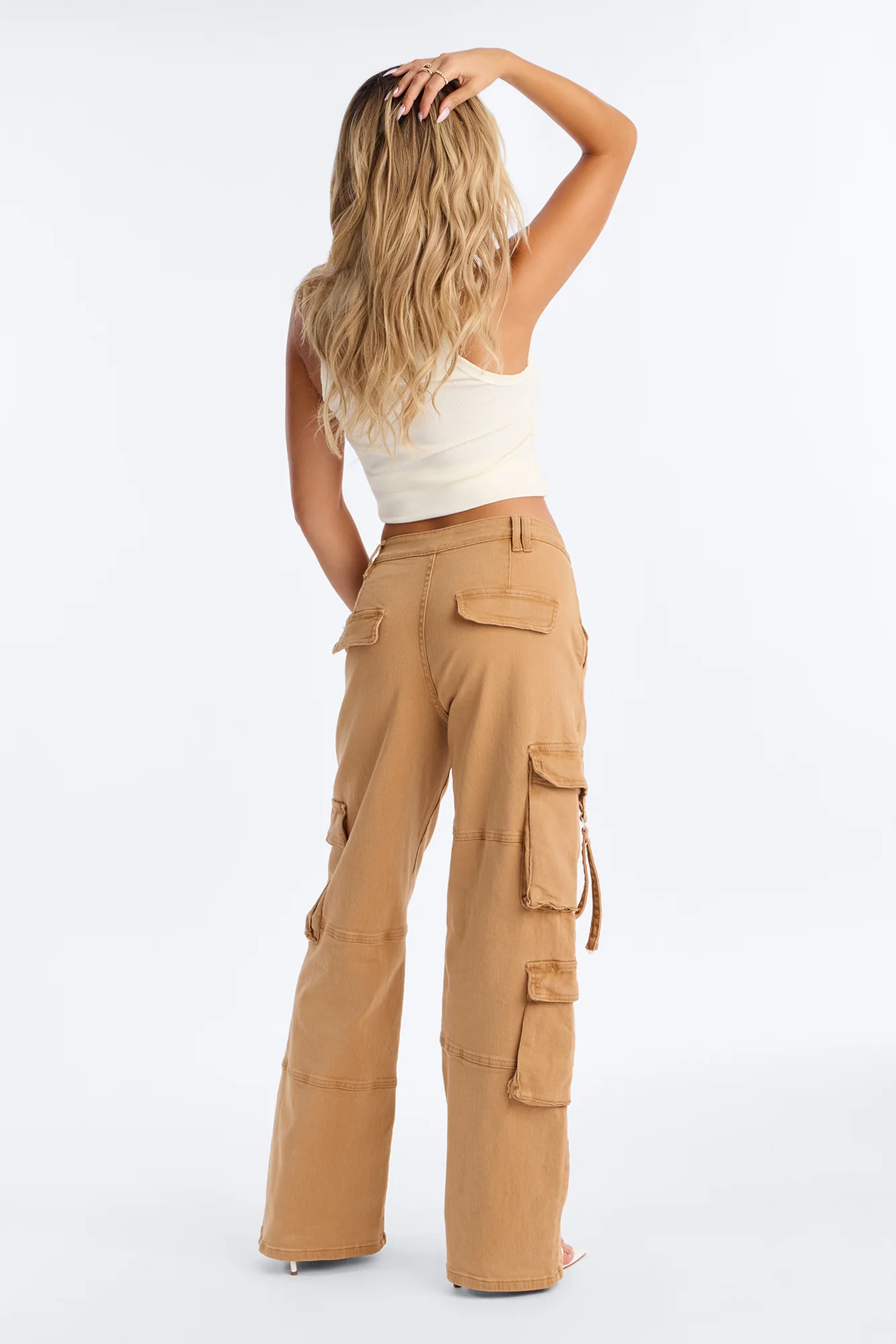 Desi Mineral Wash Cargo Pant - Khaki - Image 5
