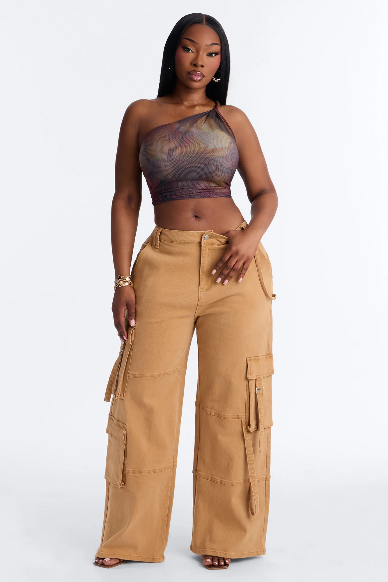 Desi Mineral Wash Cargo Pant - Khaki - Image 6