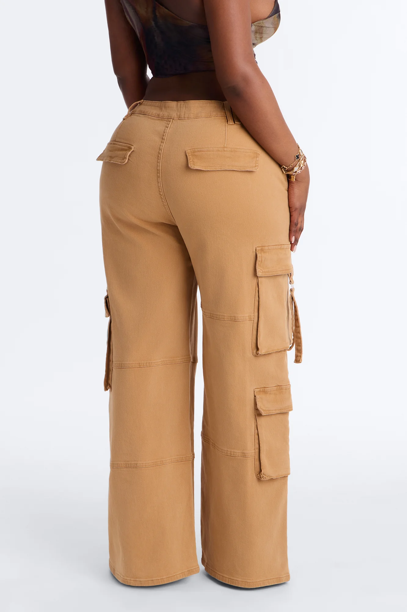 Desi Mineral Wash Cargo Pant - Khaki - Image 9