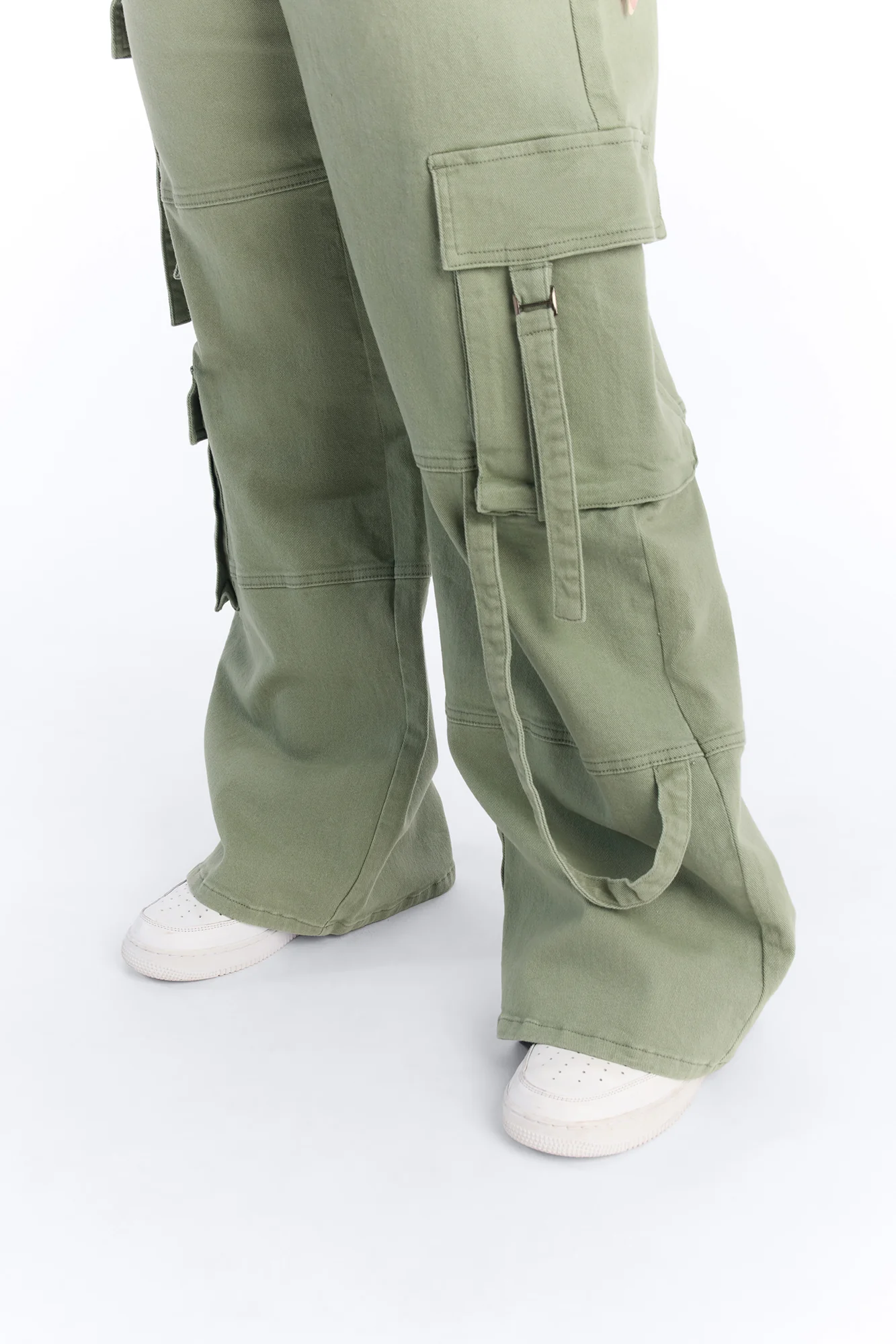 Desi Mineral Wash Cargo Pant - Sage - Image 7