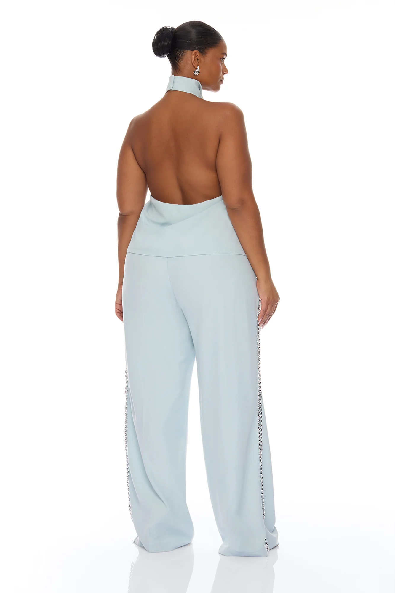 Destiny Chain Hardware Pant Set - Light Blue - Image 8