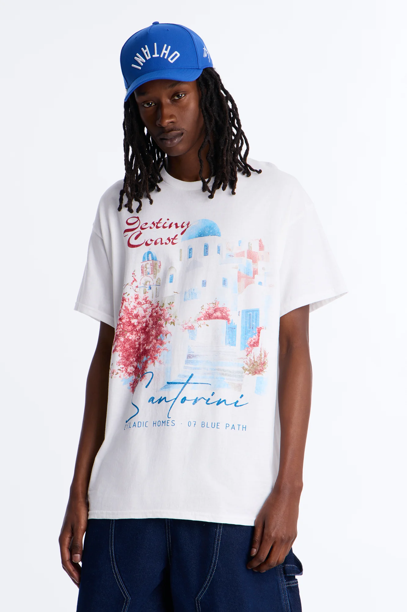 Destiny Coast Oversized Short Sleeve Tee - White